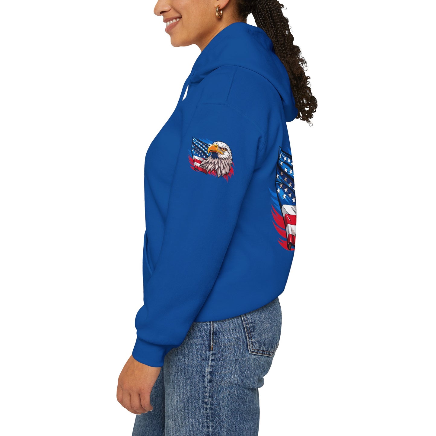 Princess Grace Patriotic Eagle Unisex Heavy Blend Hoodie