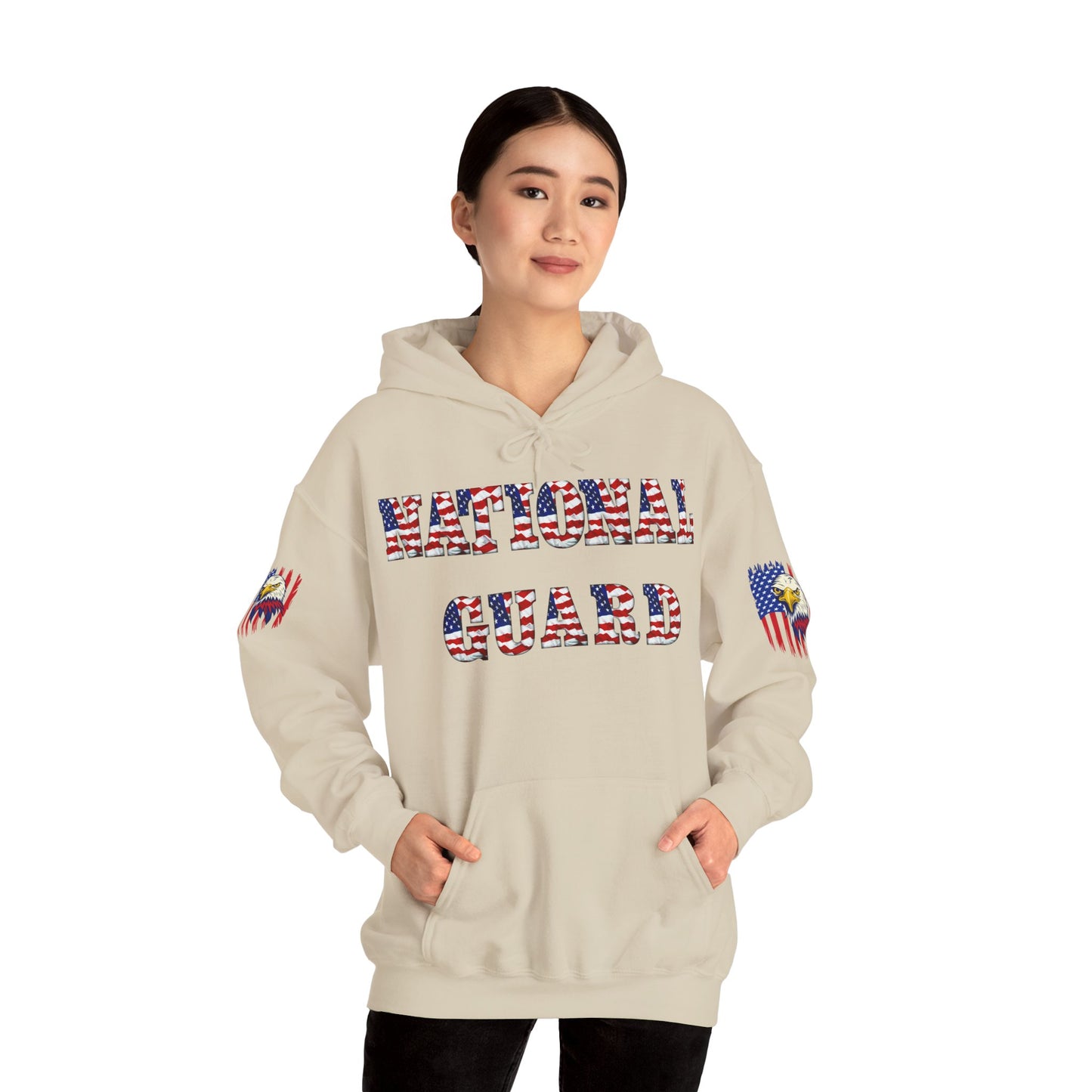 Princess Grace National Guard Patriotic Hoodie Unisex Heavy Blend Sweatshirt