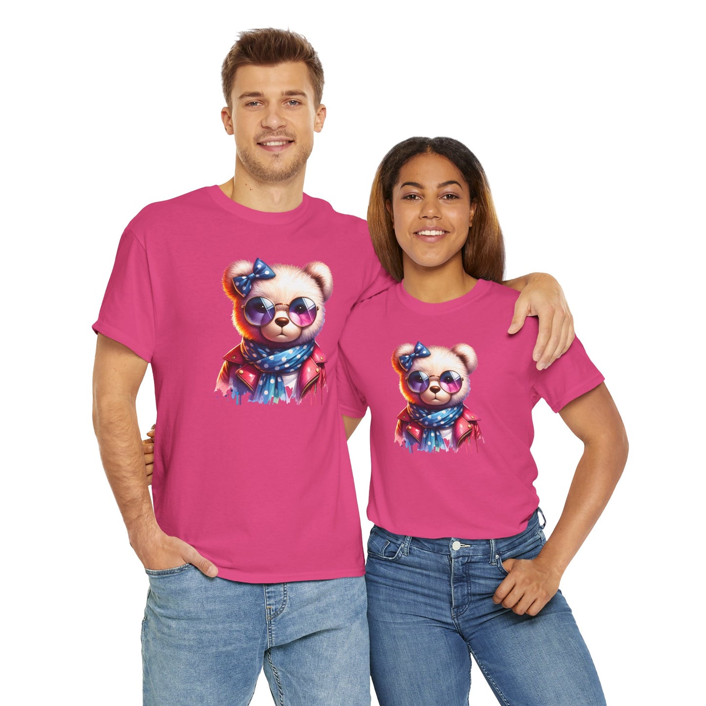 Princess Grace Cool Bear Graphic Unisex Heavy Cotton Tee Stylish & Fun for All