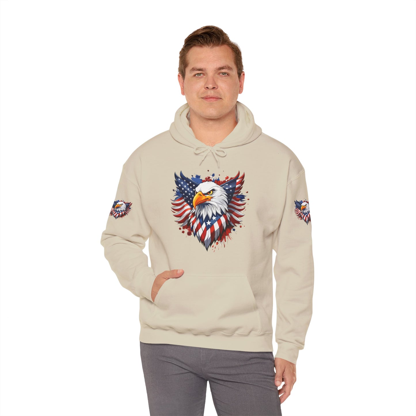 Princess Grace Patriotic Eagle Hoodie Unisex Heavy Blend Hooded Sweatshirt