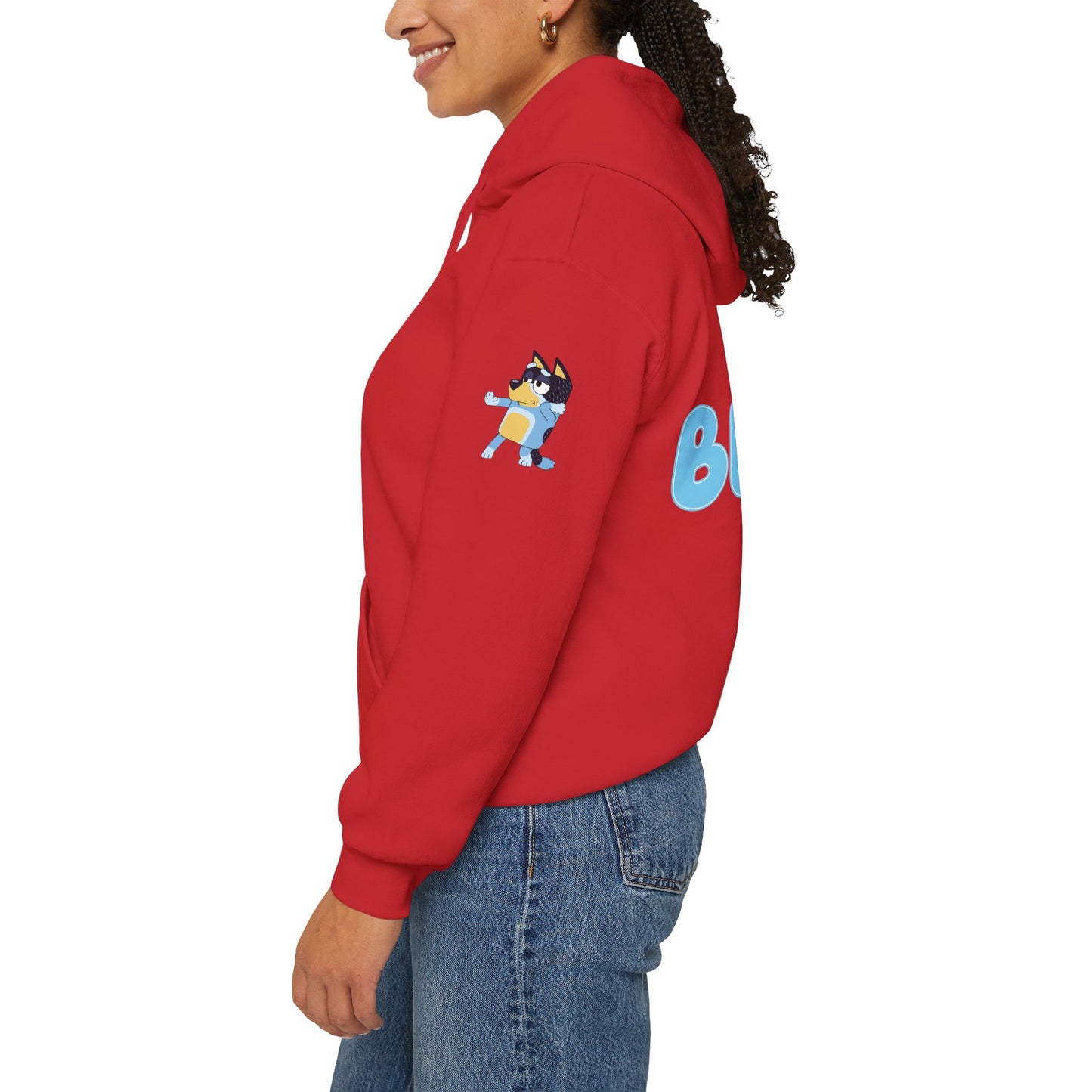 Princess Grace Bluey Unisex Hooded Sweatshirt Cozy Cartoon Style for Kids & Adults