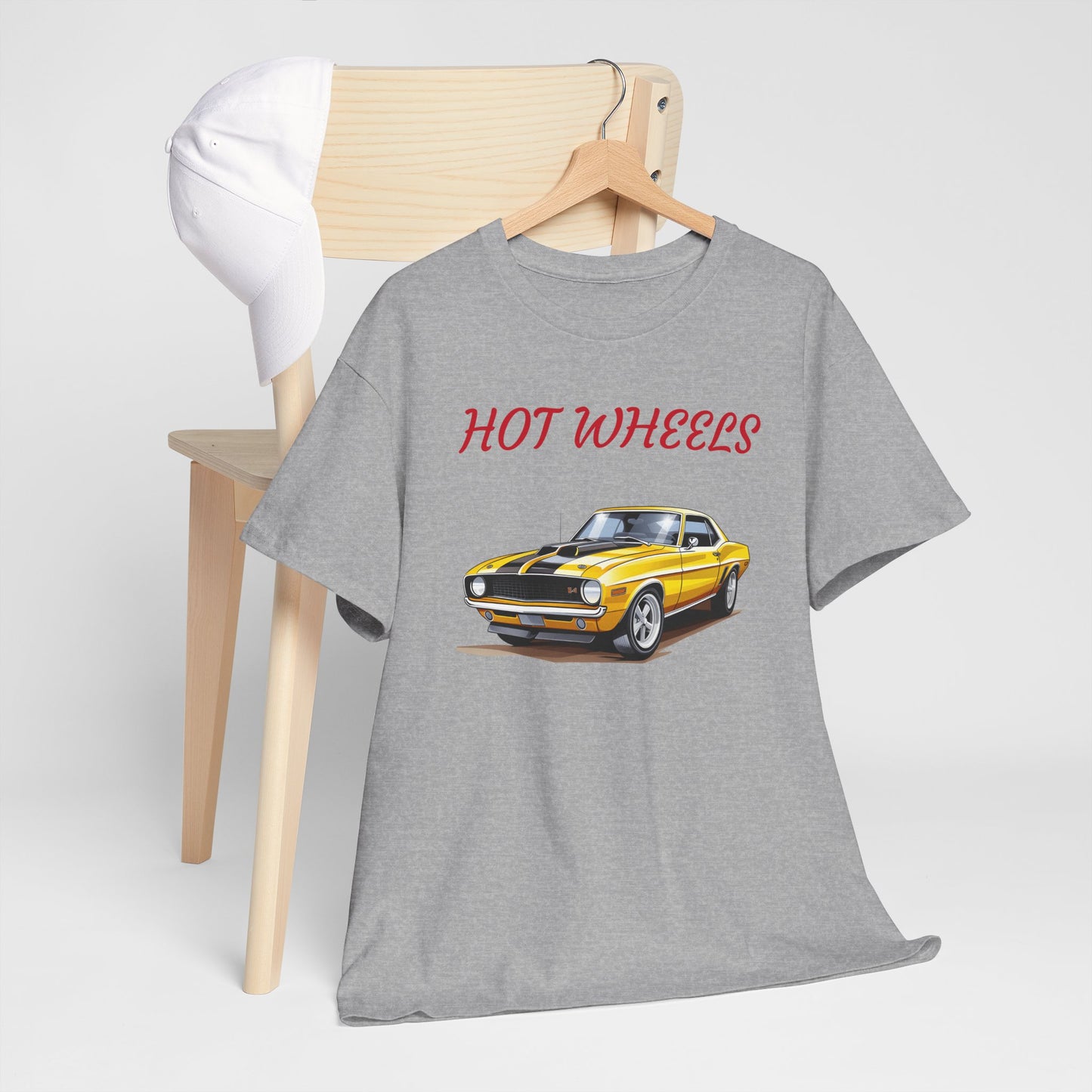 Princess Grace Retro Hot Wheels Unisex Heavy Cotton Tee Classic Car Graphic T-Shirt