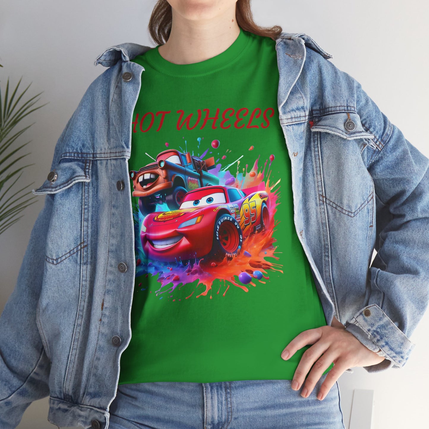 Princess Grace Cool Cars Unisex Heavy Cotton Tee Hot Wheels Graphic Tee for Kids and Adults