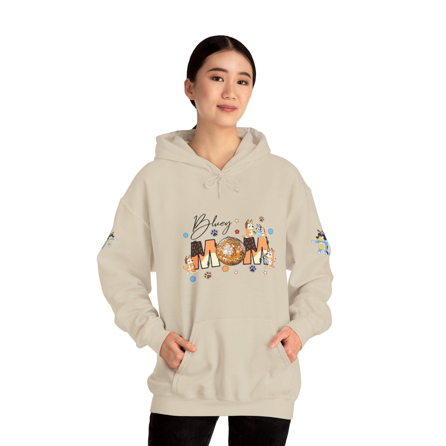 Princess Grace Bluey Blissful Mom Unisex Heavy Blend Hoodie Celebrate Motherhood with Style