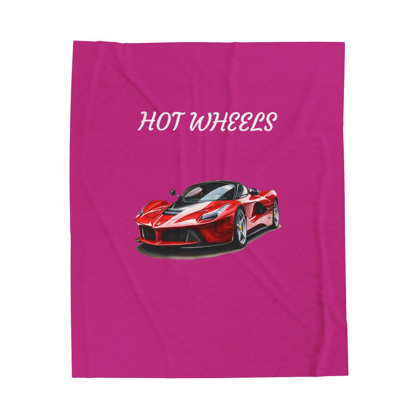 Princess Grace Hot Wheels Velveteen Plush Blanket for Car Enthusiasts