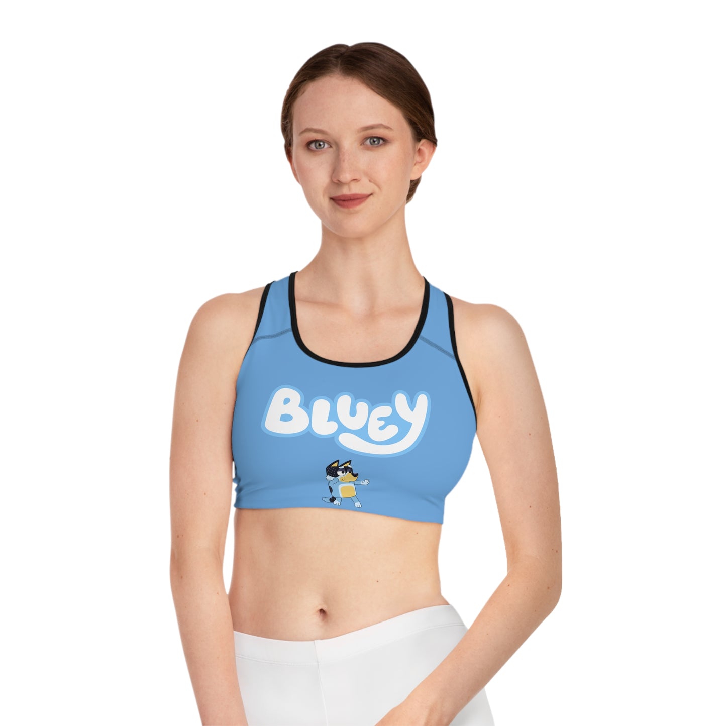 Princess Grace Bluey Sports Bra for Comfortable Activewear for Playtime