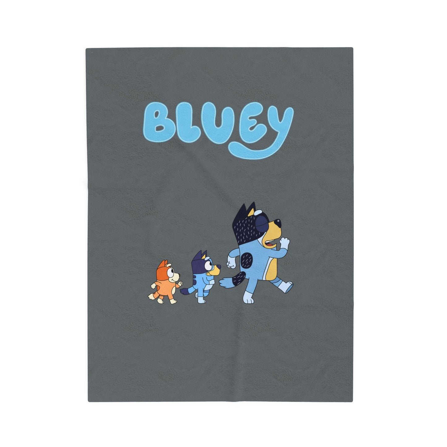 Princess Grace Bluey Velveteen Plush Blanket Cozy Cartoon Throw for Kids