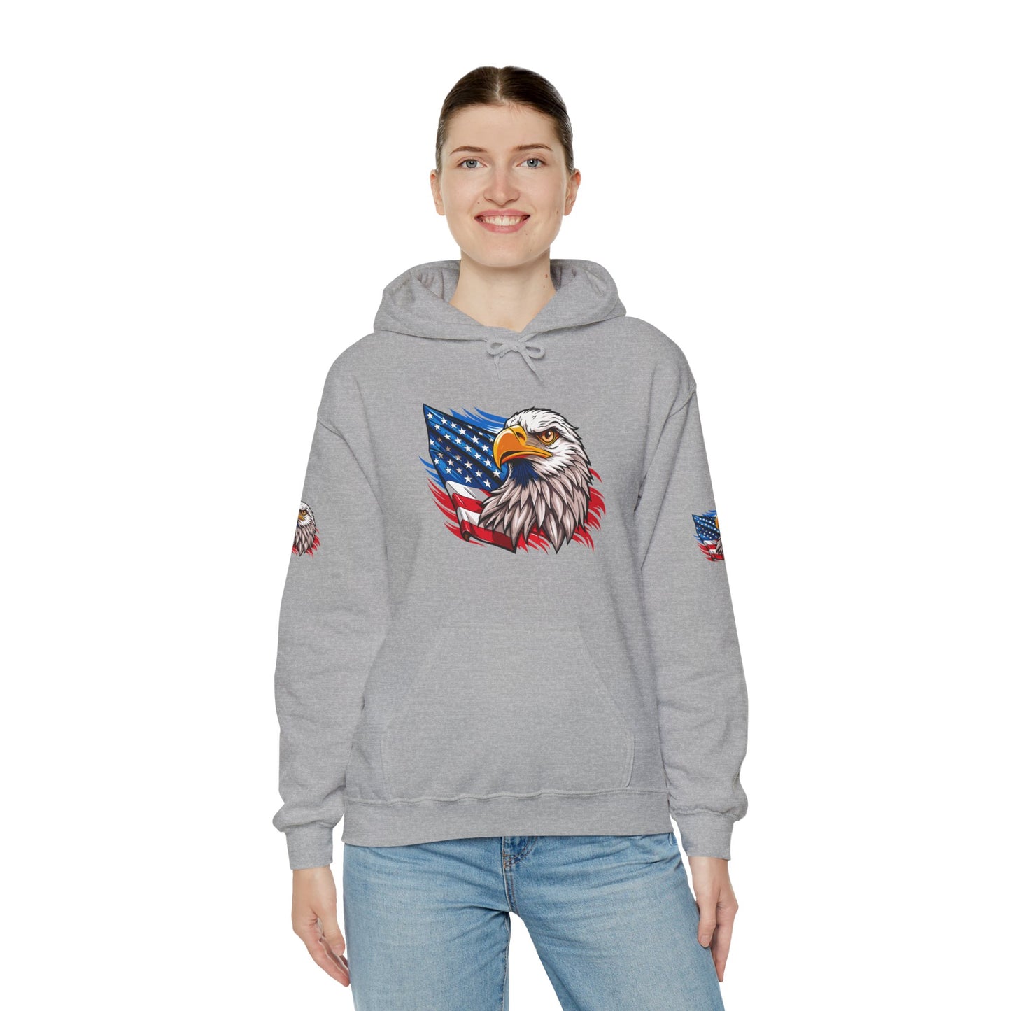 Princess Grace Patriotic Eagle Unisex Heavy Blend Hoodie