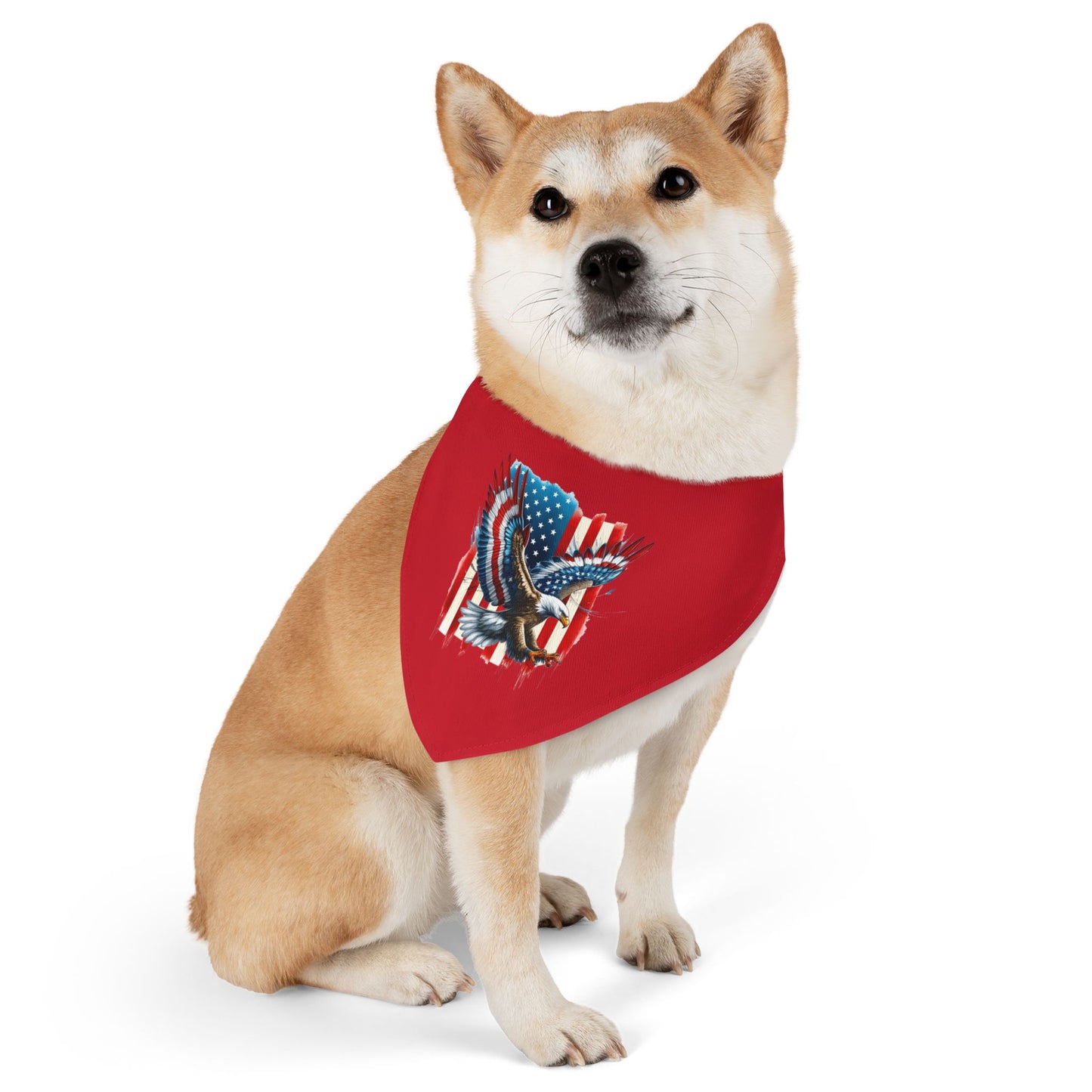 Princess Grace Patriotic Pet Bandana Collar USA Flag Design for Dogs