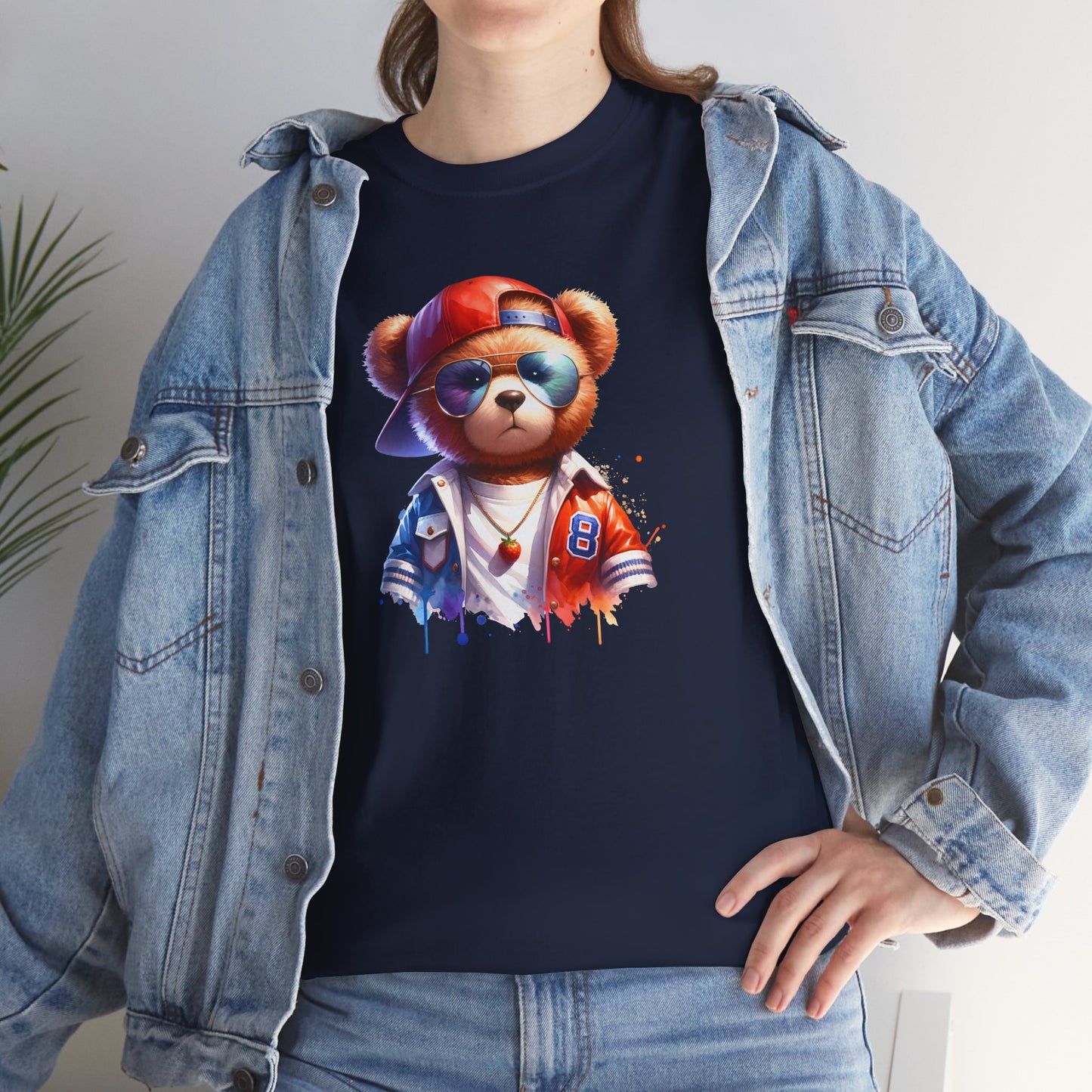 Princess Grace Cool Bear Graphic Unisex Heavy Cotton Tee