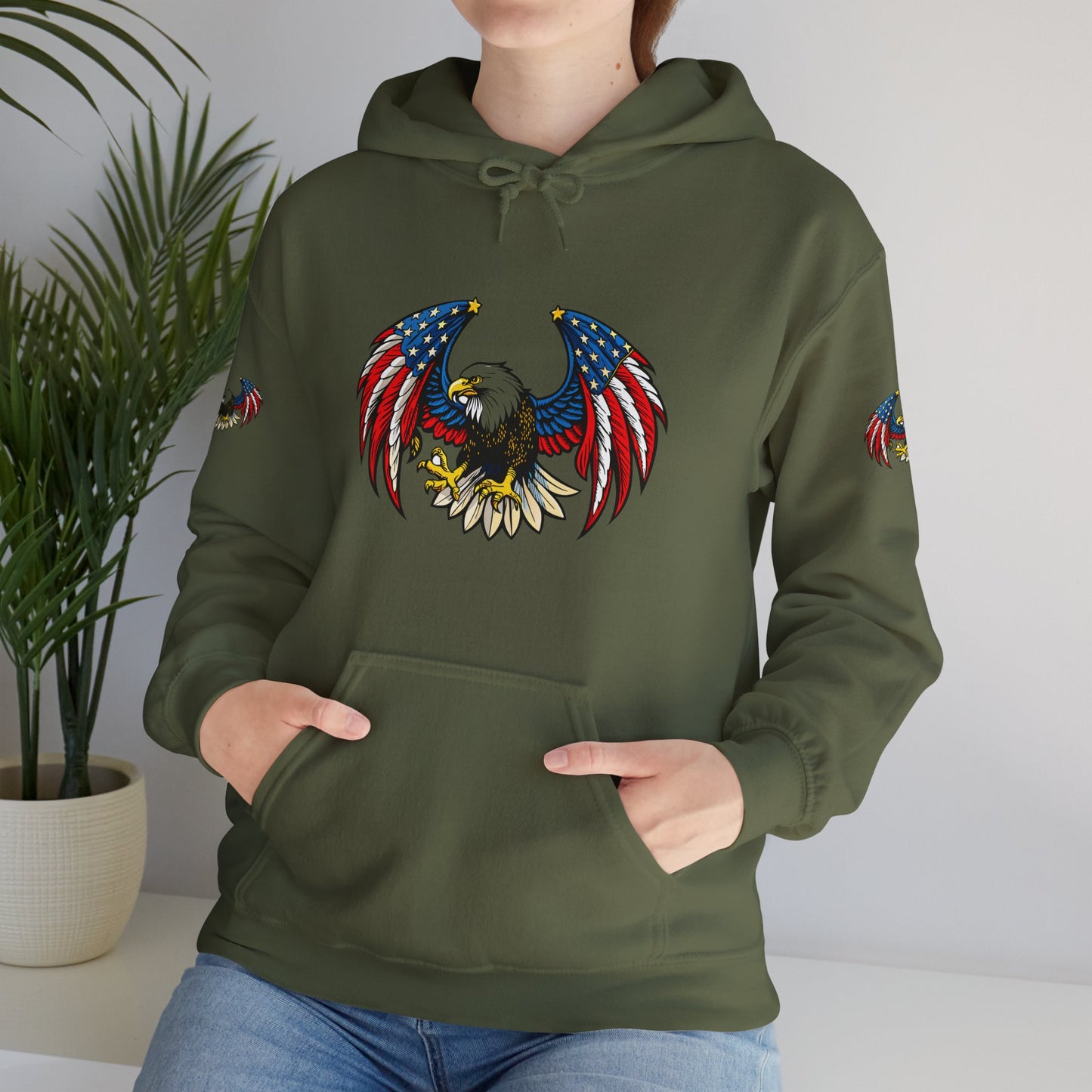 Princess Grace American Eagle Emblem Patriotic Unisex Hoodie