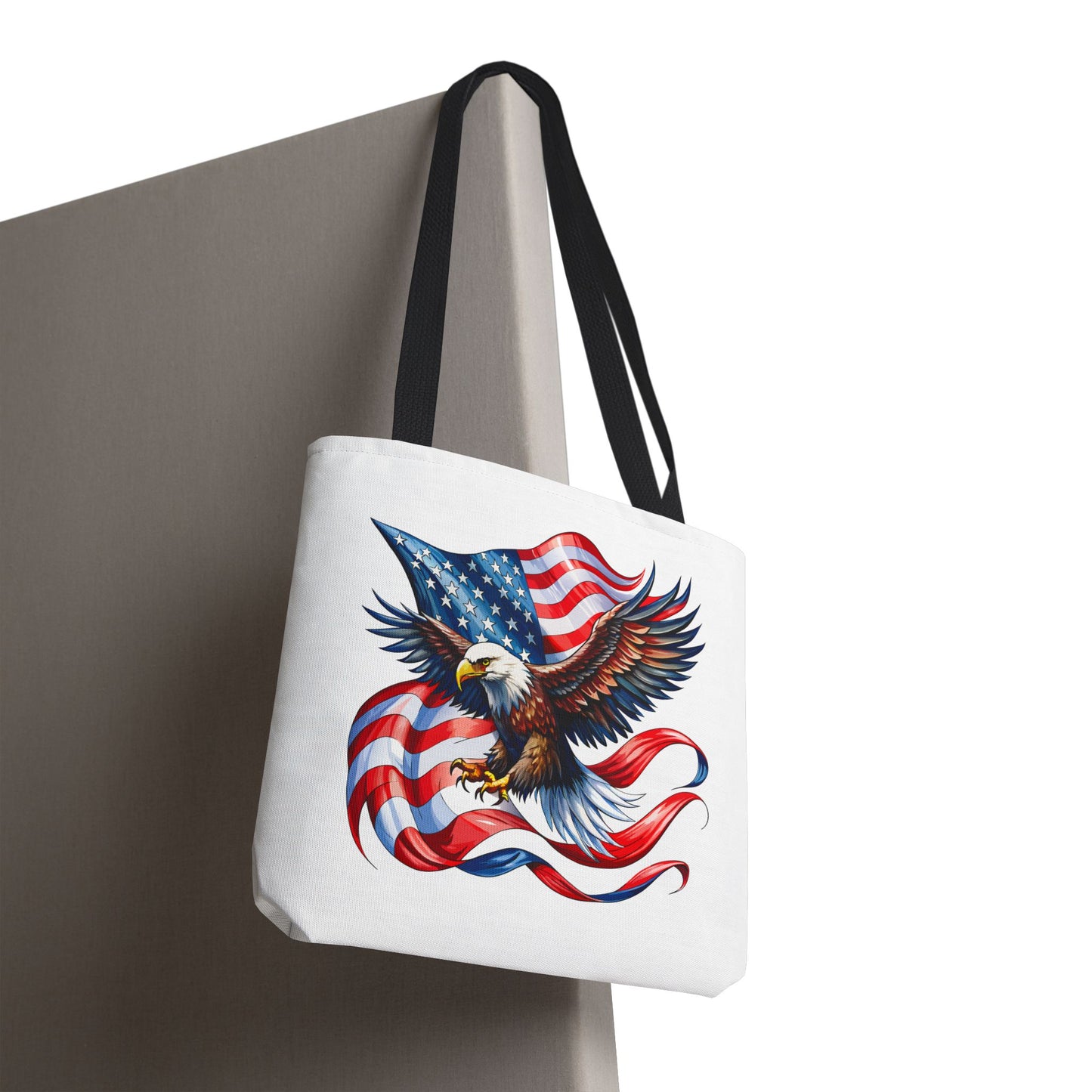 Princess Grace Patriotic Eagle Tote Bag - American Flag Design Perfect for Independence Day & Everyday Use