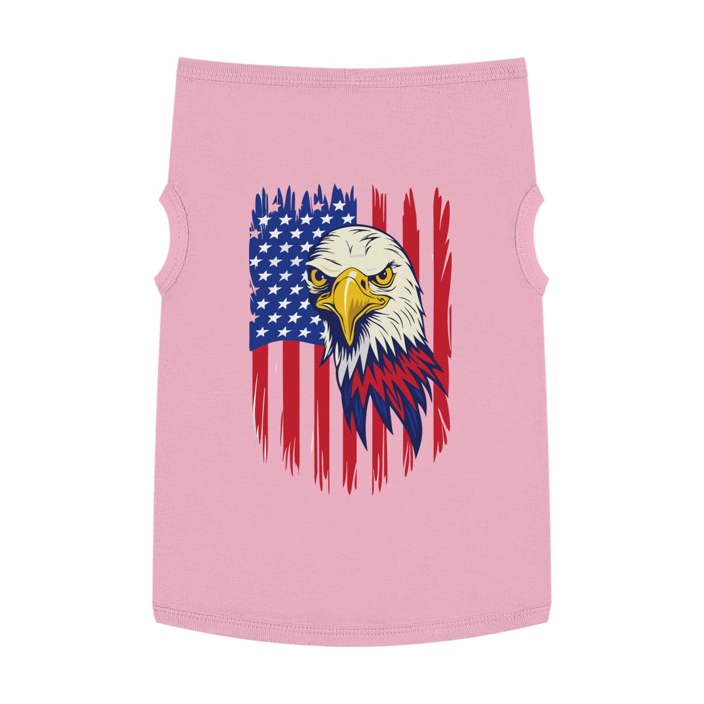 Princess Grace Patriotic Pet Tank Top Eagle American Flag Design for Dogs