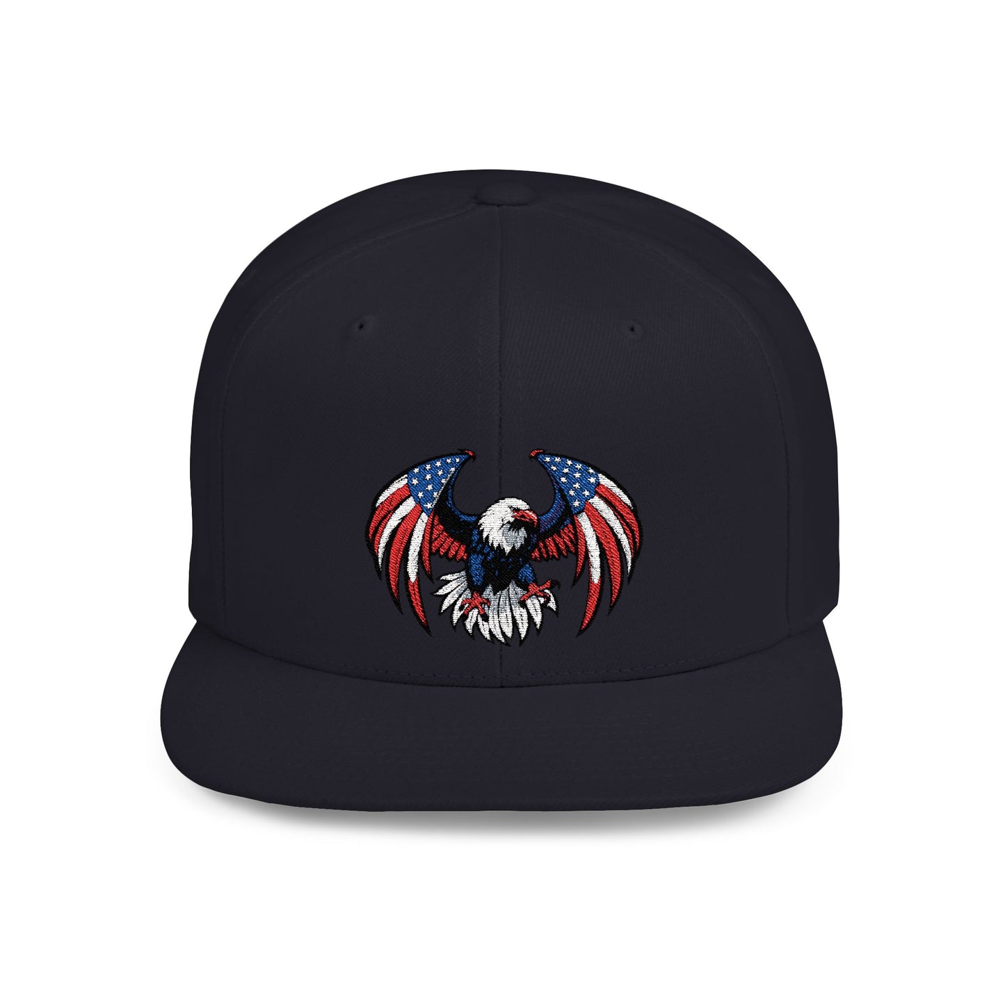 Princess Grace Patriotic Eagle Flat Bill Snapback Hat