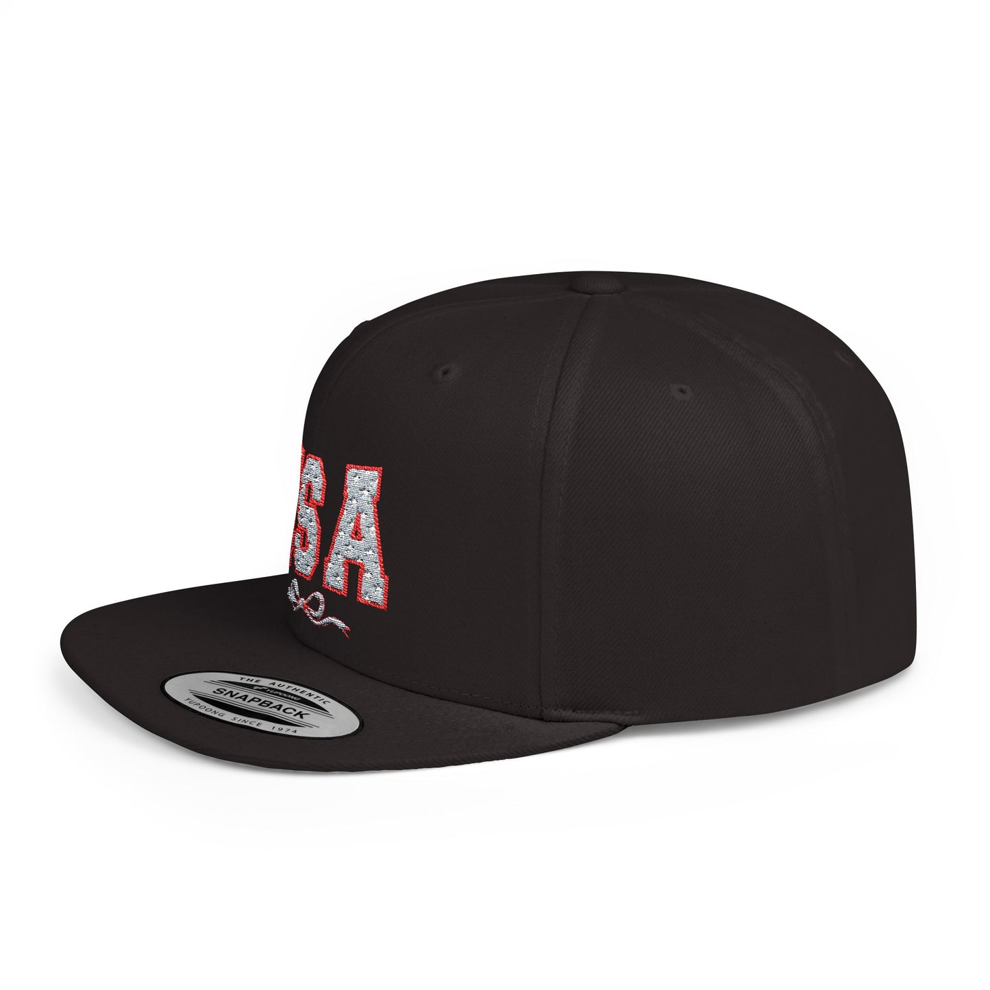 Princess Grace USA Glitter Flat Bill Snapback Hat Trendy and Stylish