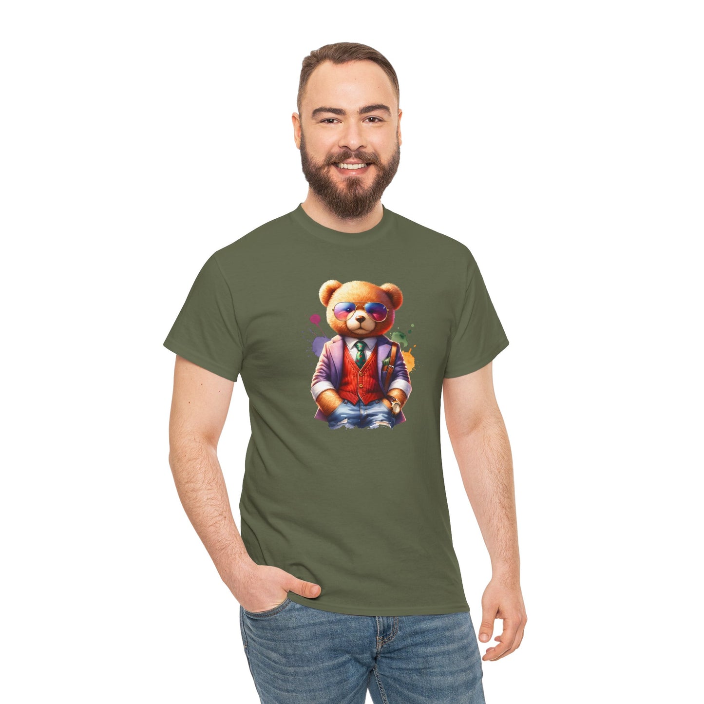 Princess Grace Trendy Teddy Bear Graphic Unisex Heavy Cotton Tee