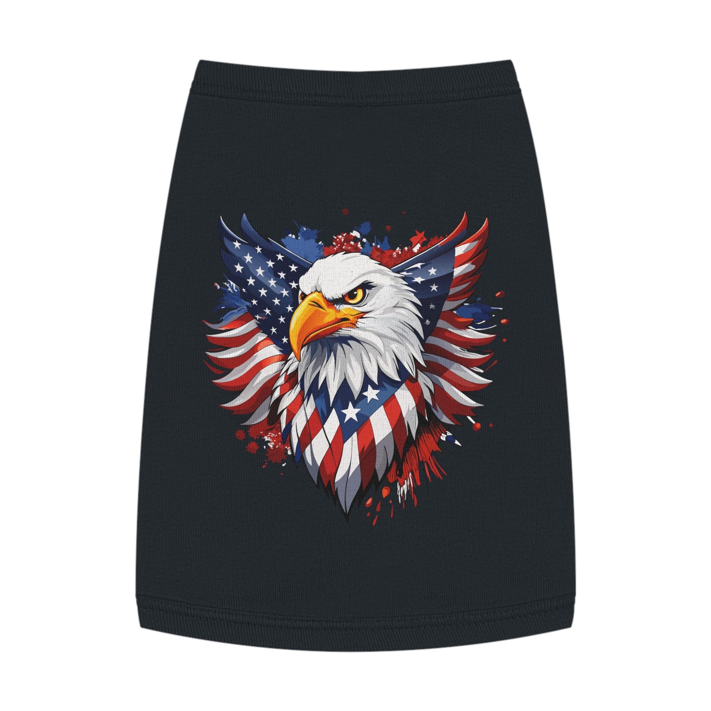 Princess Grace Patriotic Eagle Pet Tank Top USA Flag Design for Holidays & Celebrations
