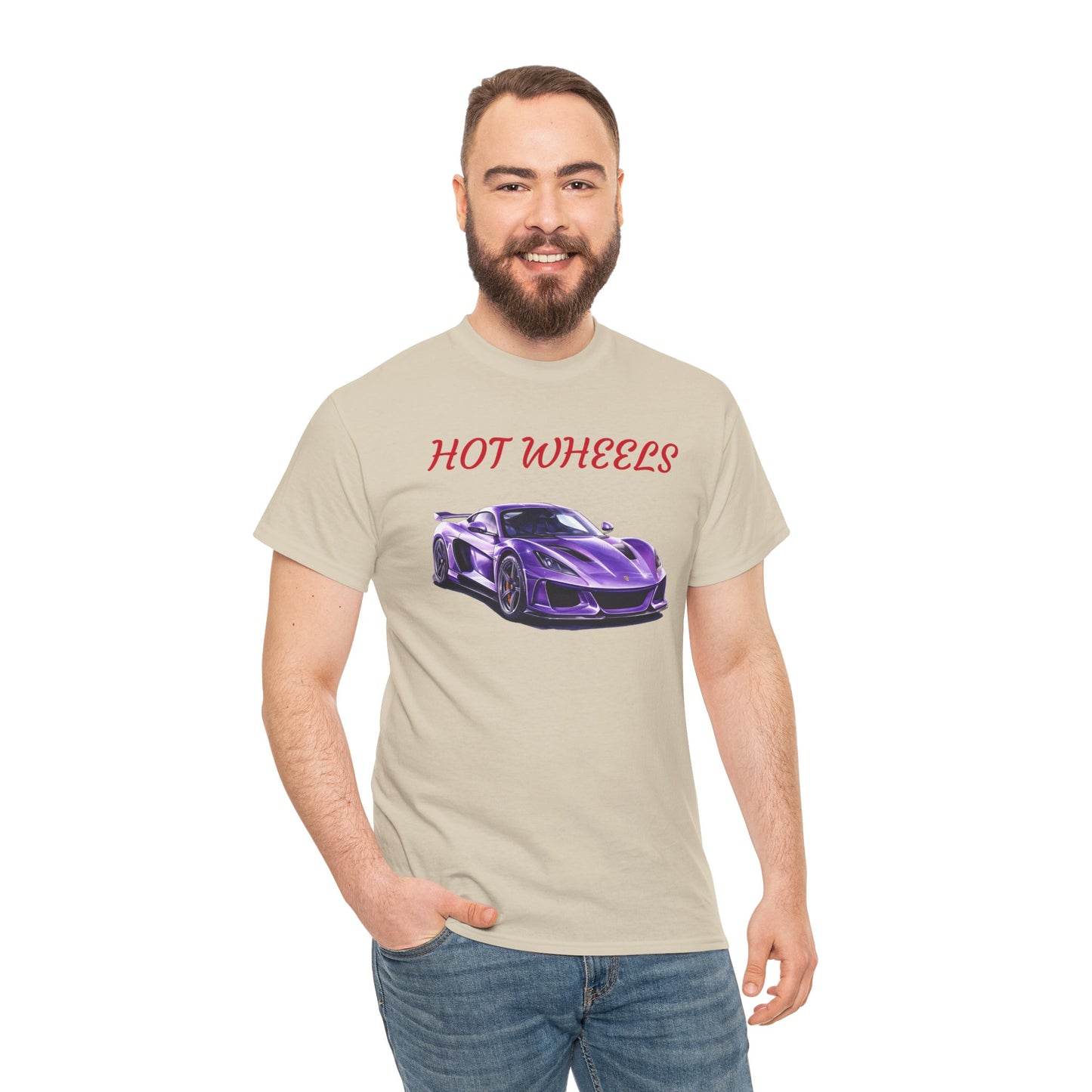 Princess Grace Hot Wheels Graphic Unisex Heavy Cotton Tee Perfect for Car Enthusiasts