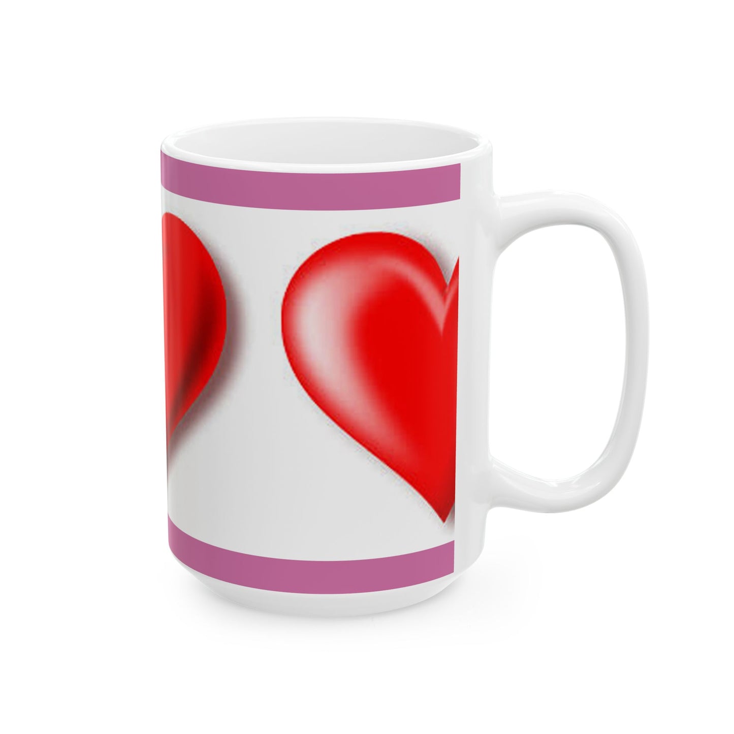 Princess Grace Heart Design Ceramic Mug Perfect Gift for Valentine's Day & Love Enthusiasts