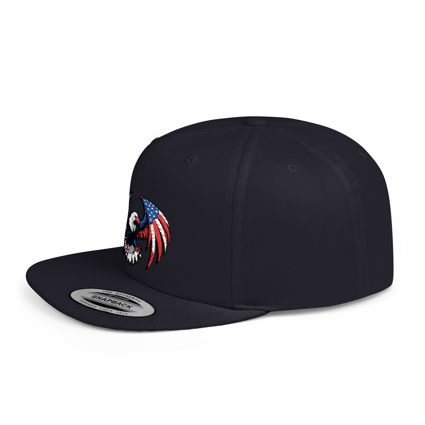Princess Grace Patriotic Eagle Flat Bill Snapback Hat