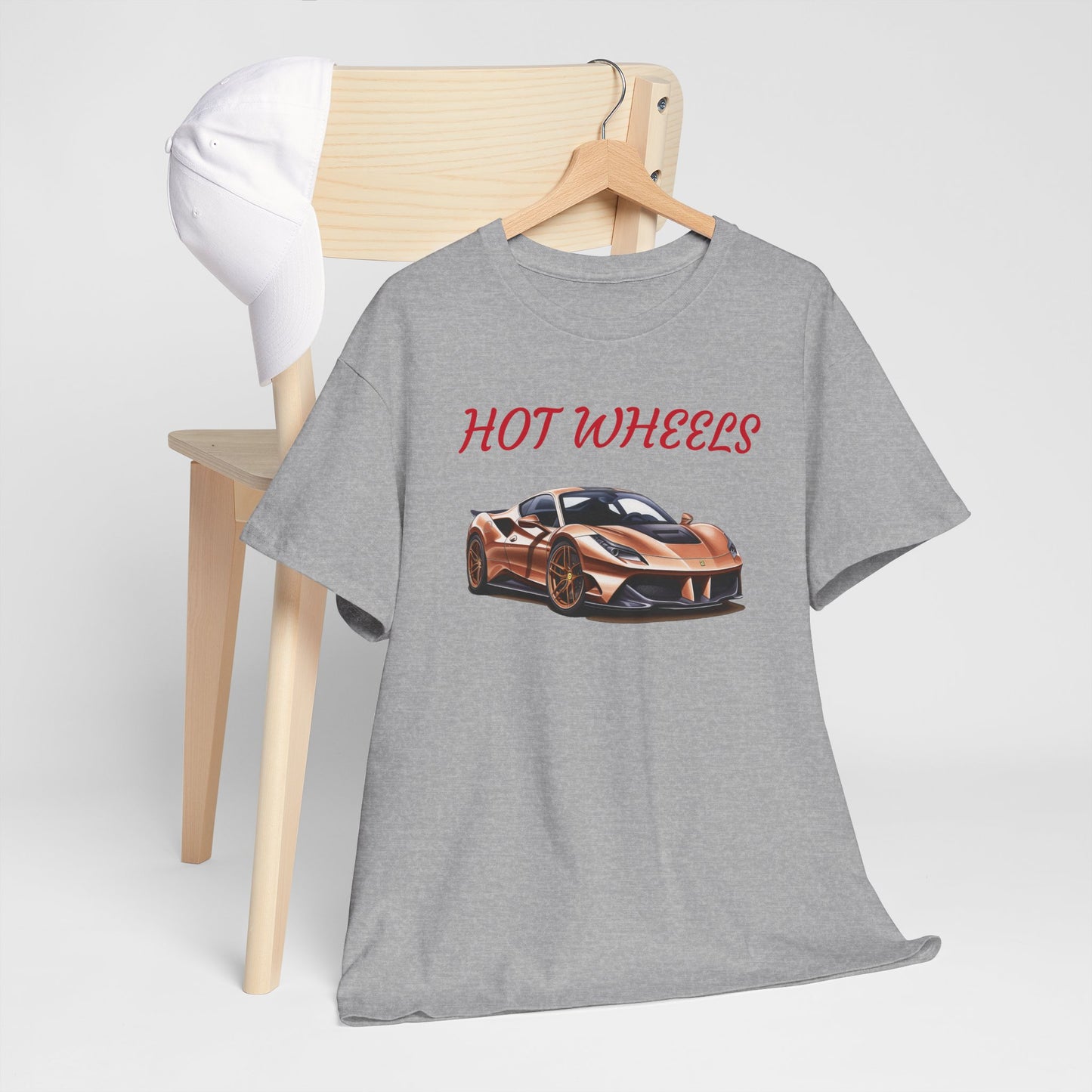 Princess Grace Hot Wheels Unisex Heavy Cotton Tee Retro Car Graphic T-Shirt for Automotive Enthusiasts
