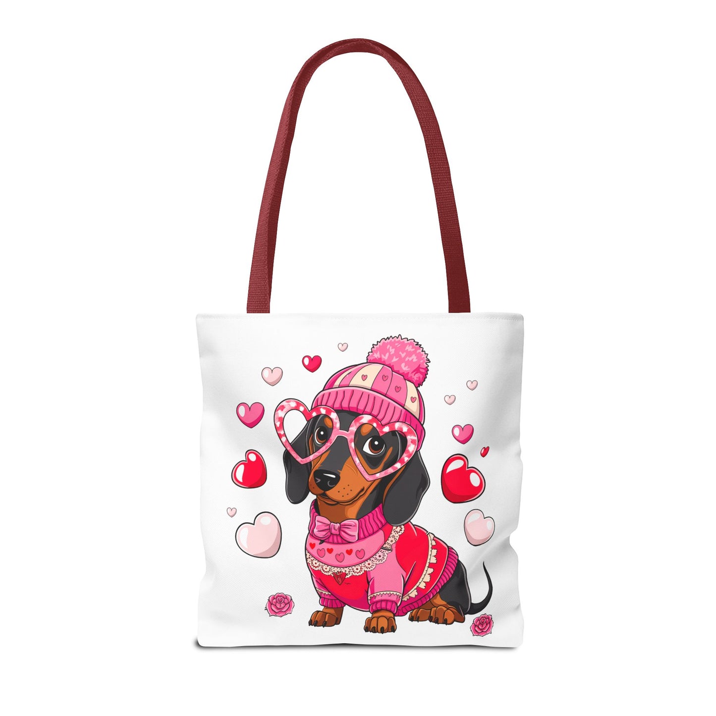 Princess Grace Cute Dog Love Tote Bag Perfect Gift for Dog Lovers on Valentine's Day