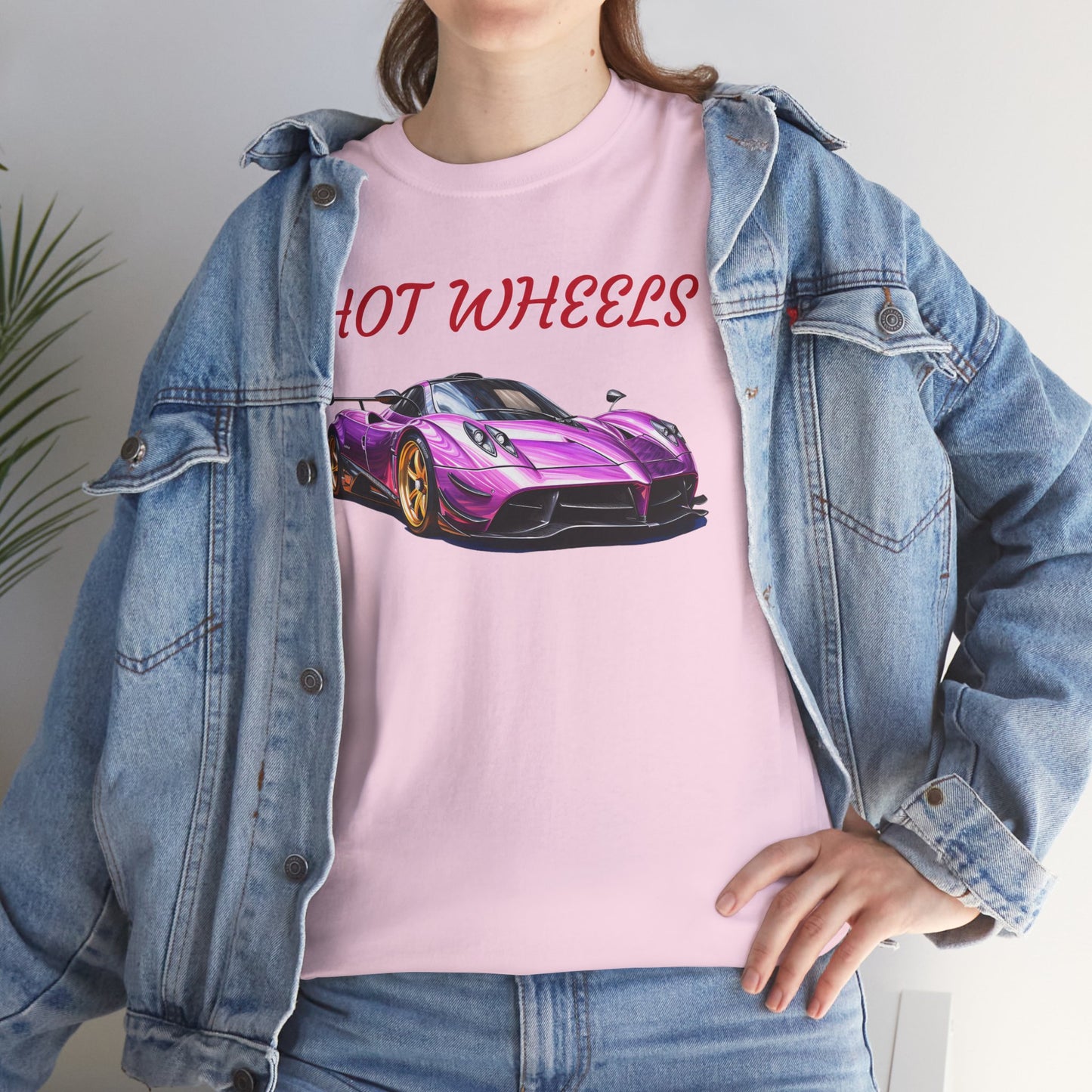 Princess Grace Hot Wheels Unisex Heavy Cotton Tee Retro Car Graphic T-Shirt for Auto Enthusiasts