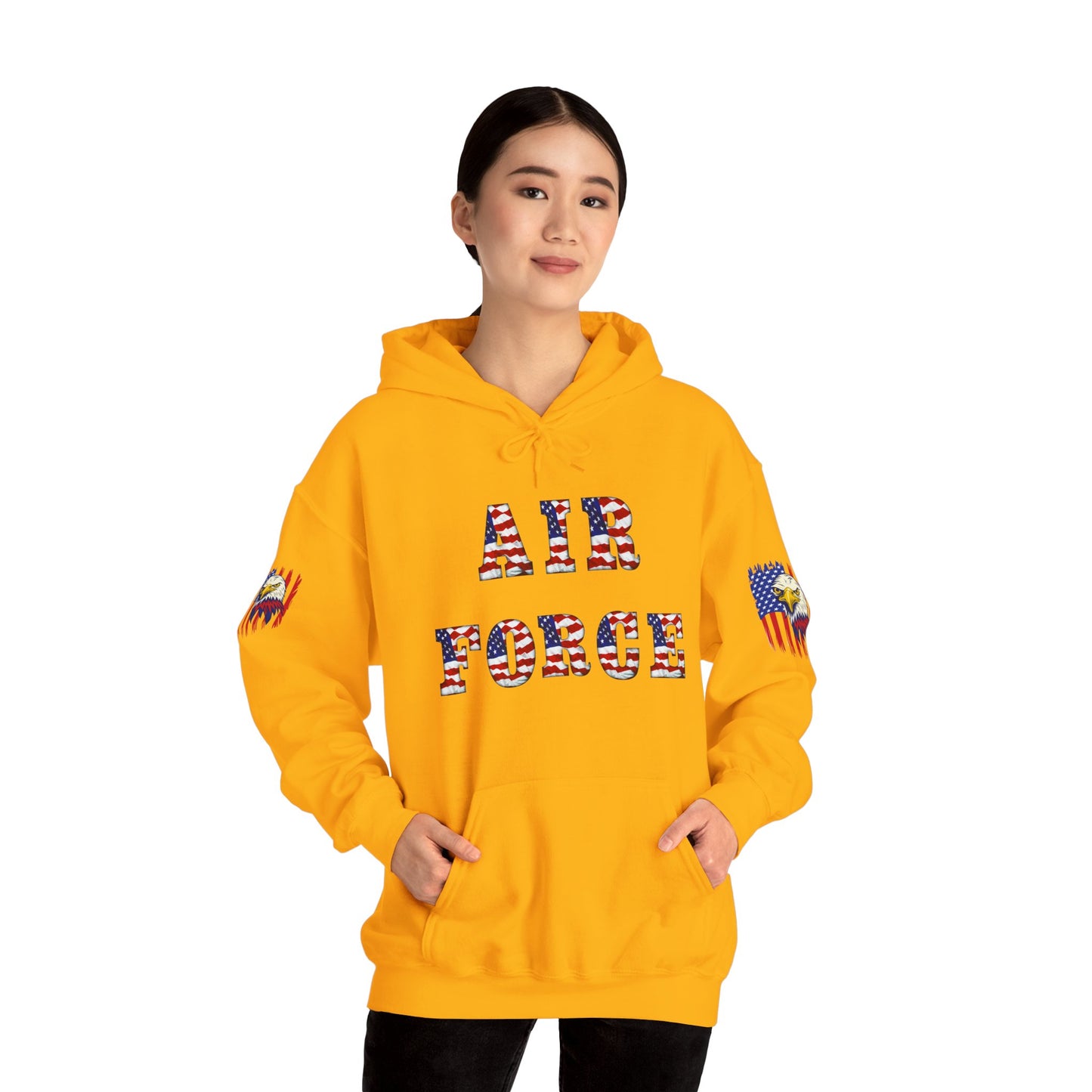 Princess Grace Unisex Air Force Hoodie with Eagle Design