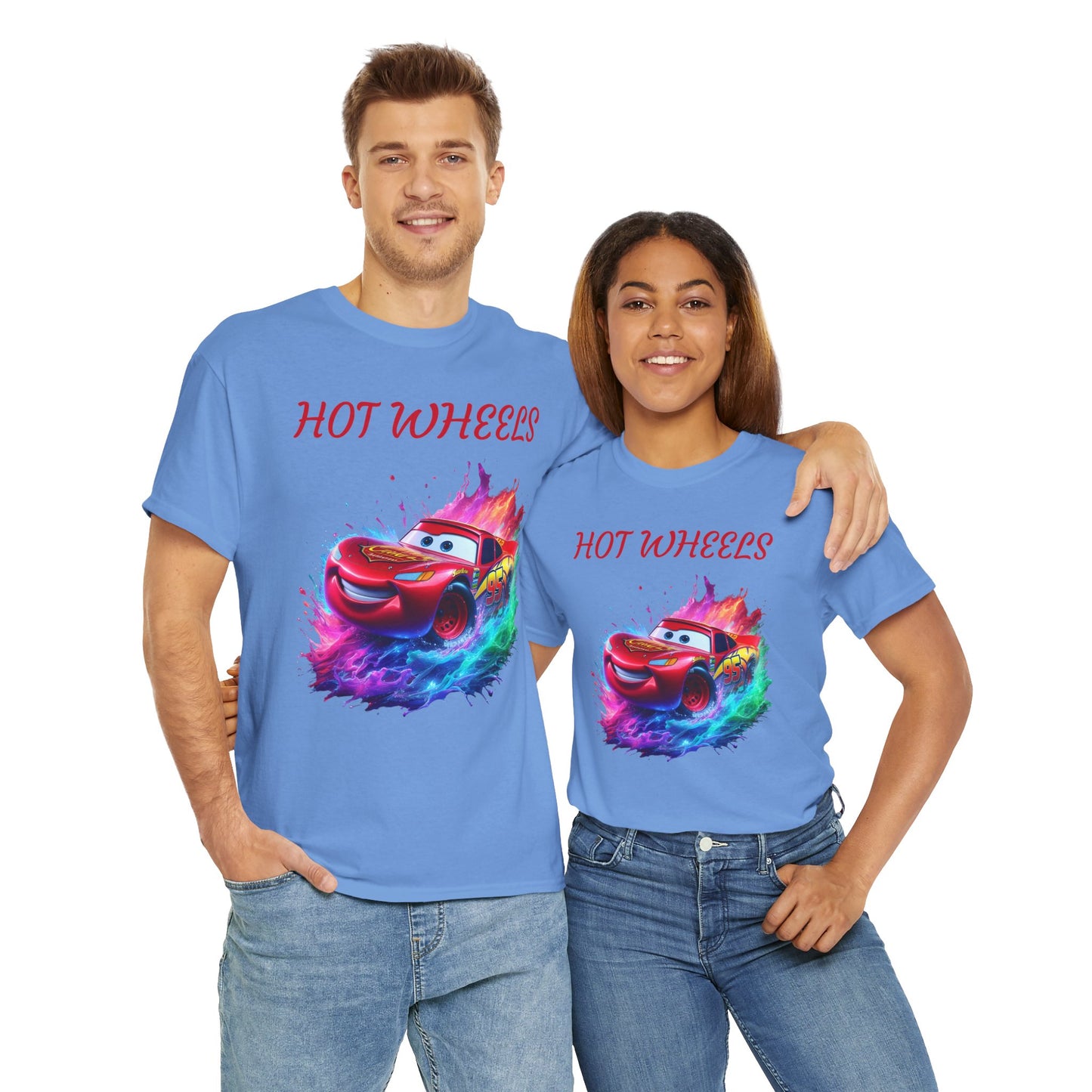 Princess Grace Hot Wheels Unisex Heavy Cotton Tee Vibrant Racing Graphic T-Shirt