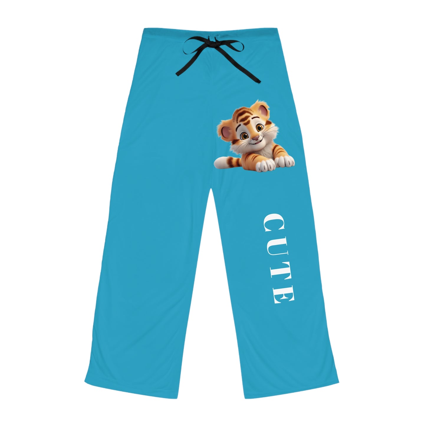 Princess Grace Cute Tiger Print Women's Pajama Pants Cozy and Fun Sleepwear