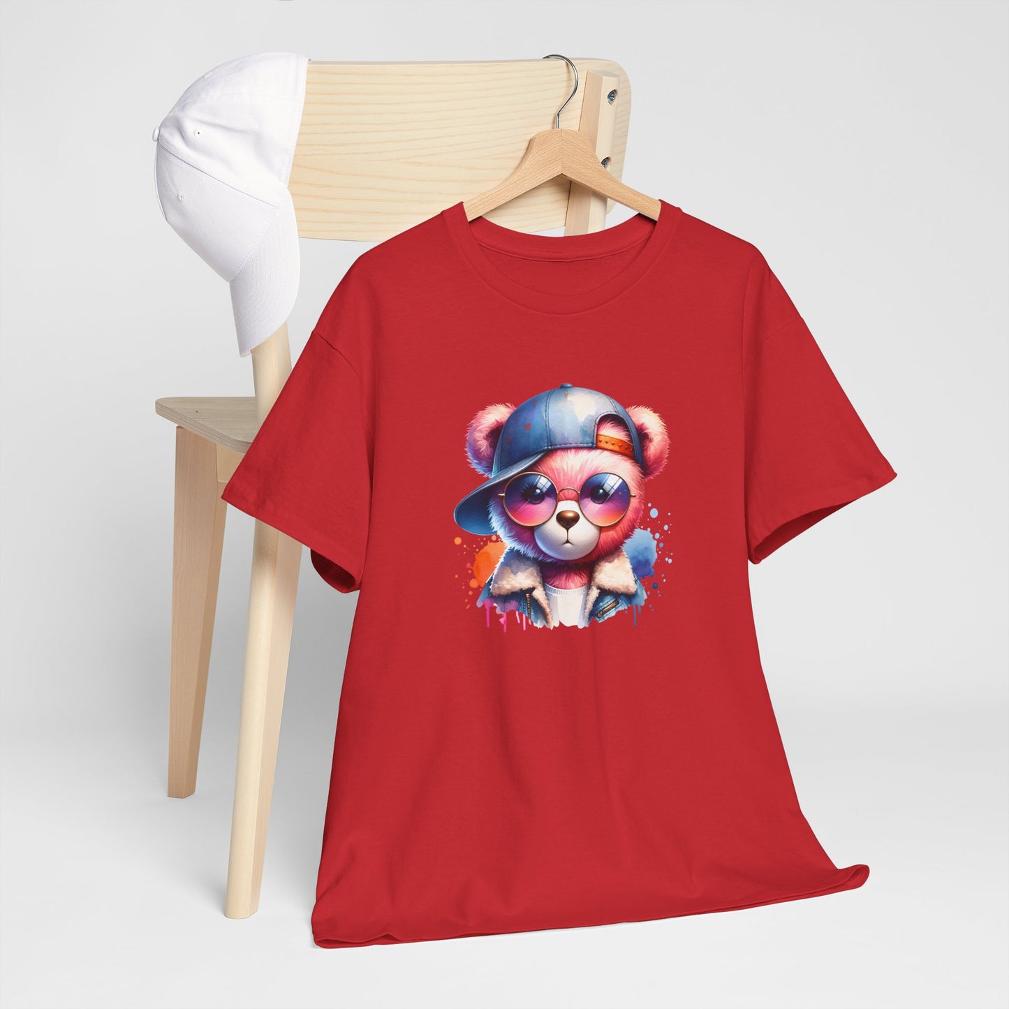 Princess Grace Cool Bear Graphic Unisex Heavy Cotton Tee Trendy Streetwear T-Shirt