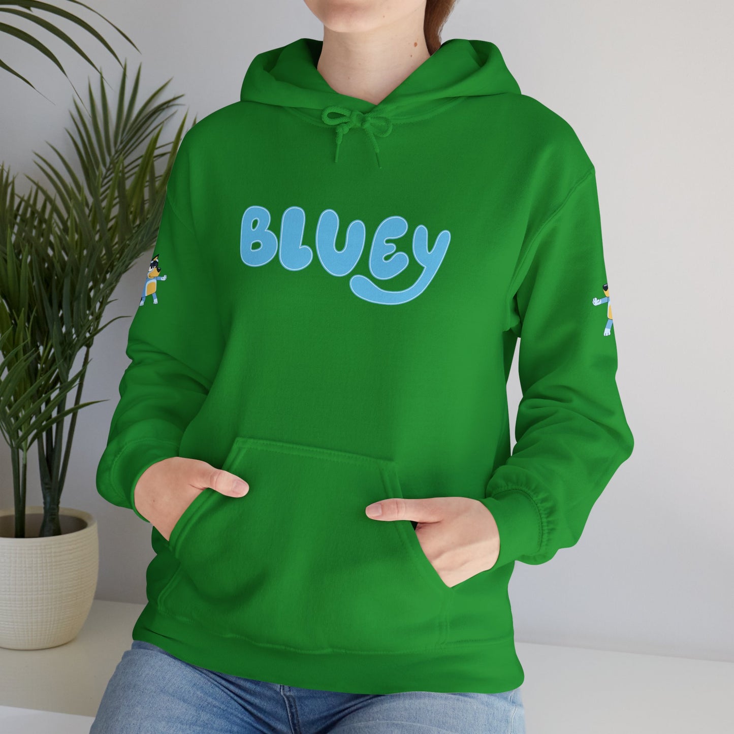 Princess Grace Bluey Unisex Hooded Sweatshirt Cozy Cartoon Style for Kids & Adults