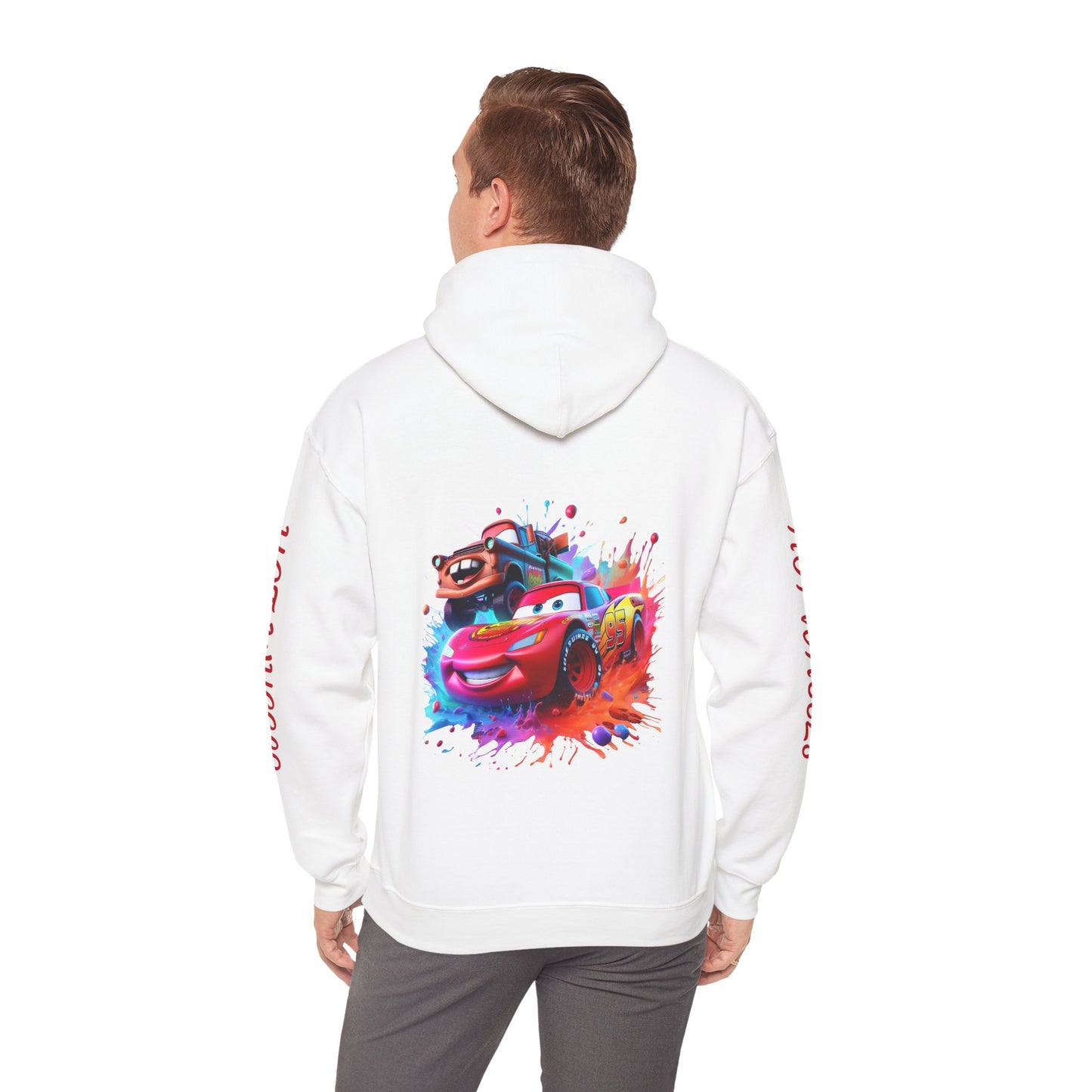 Princess Grace Hot Wheels Unisex Hoodie Retro Racing Design for Kids and Car Enthusiasts