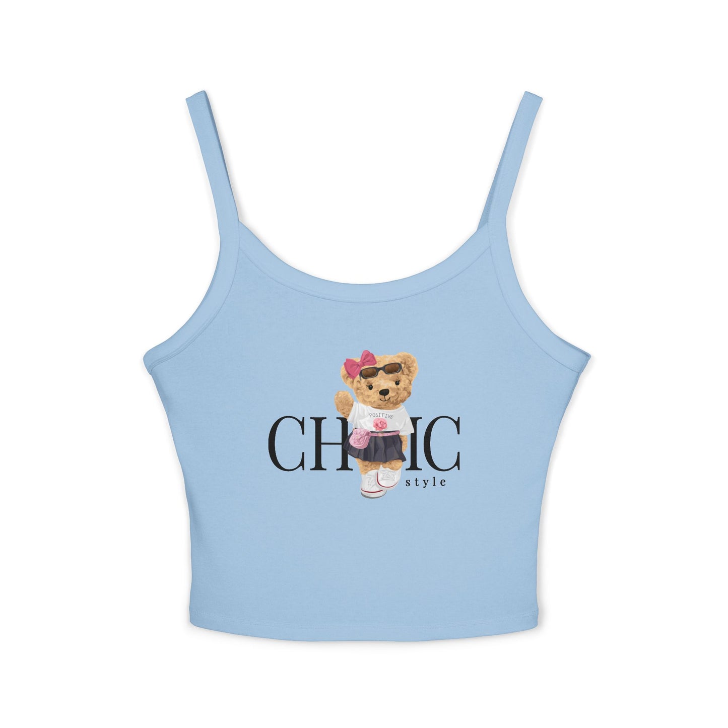 Princess Grace Chic and Cute Women's Spaghetti Strap Tank Top Perfect for Summer Vibes