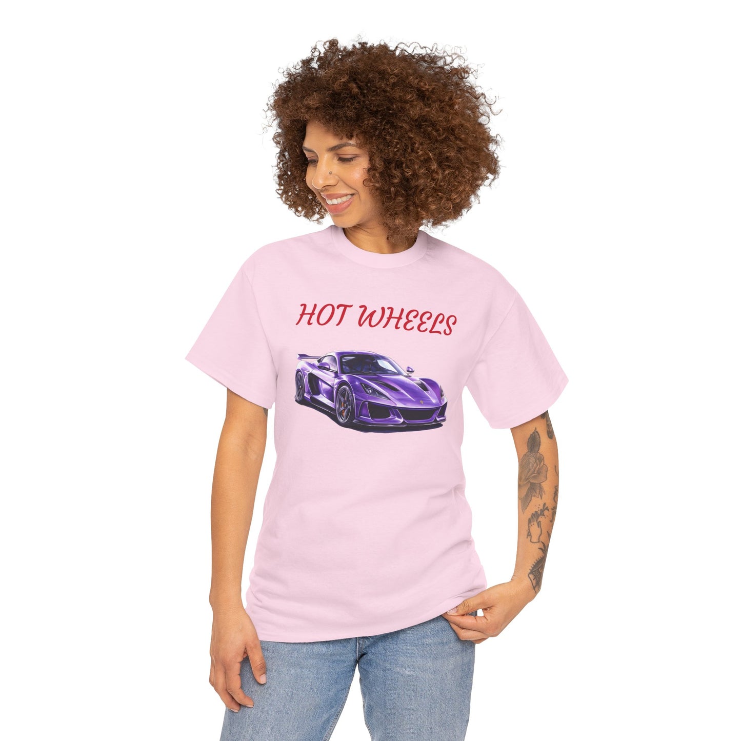 Princess Grace Hot Wheels Graphic Unisex Heavy Cotton Tee Perfect for Car Enthusiasts