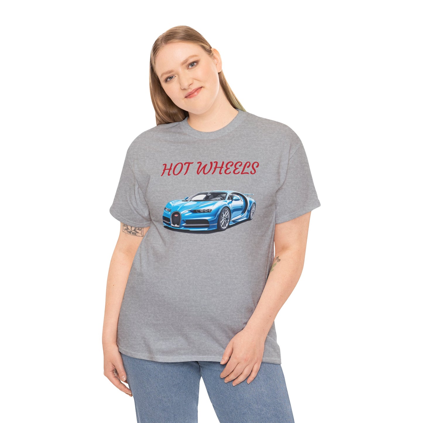 Princess Grace Cool Car Lover Unisex Heavy Cotton Tee Hot Wheels Graphic T-Shirt