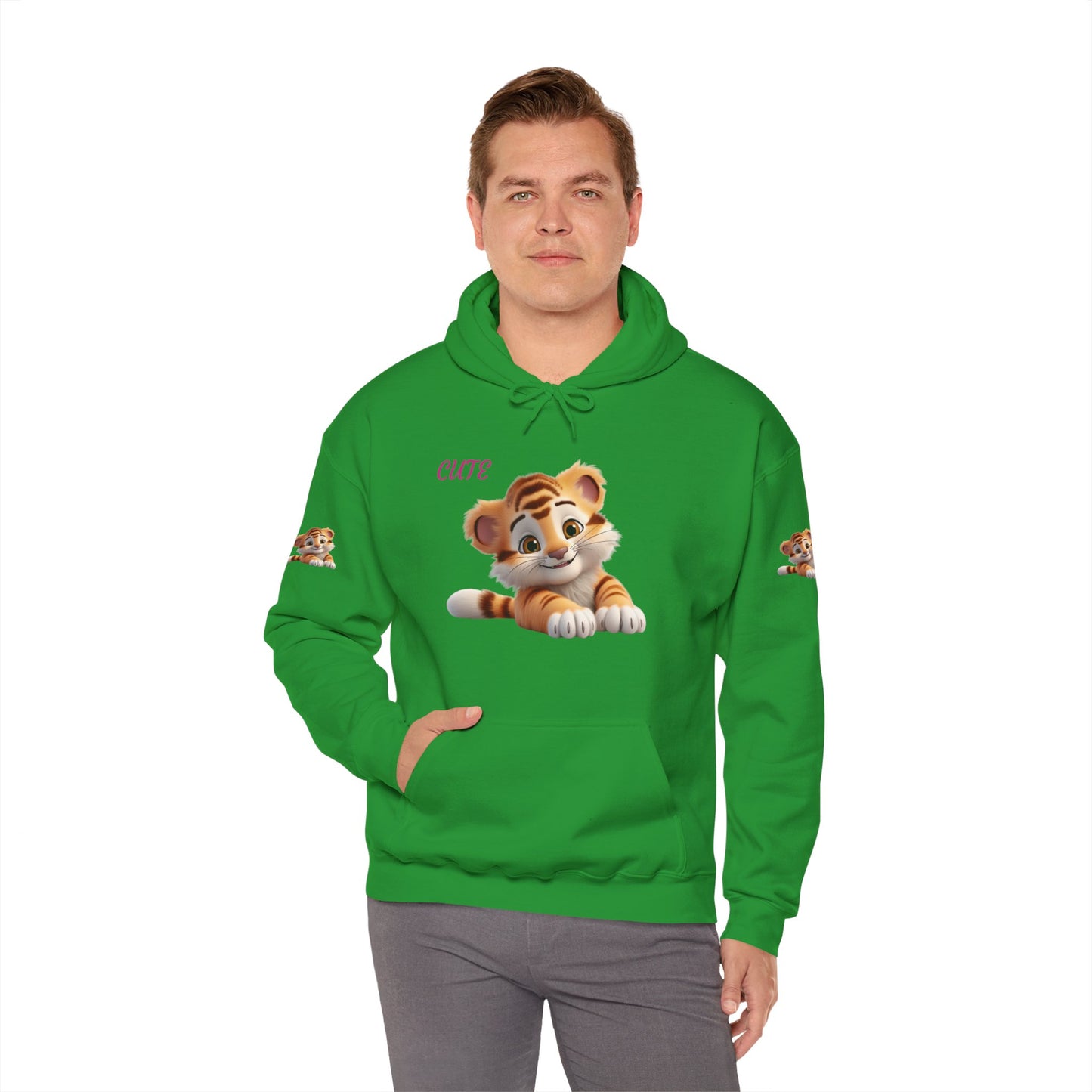 Princess Grace Cute Tiger Design Unisex Heavy Blend Hooded Sweatshirt