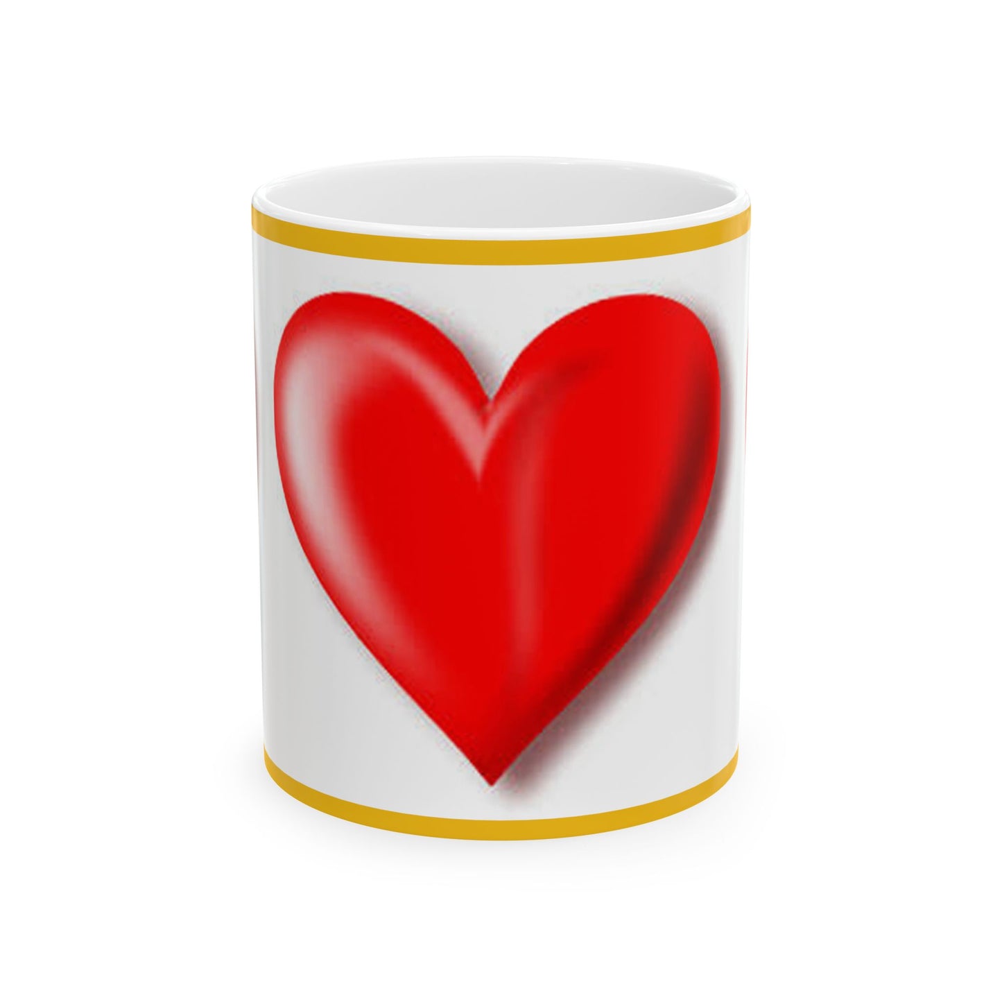 Princess Grace Red Heart Ceramic Mug Perfect for Valentine's Day and Everyday Love
