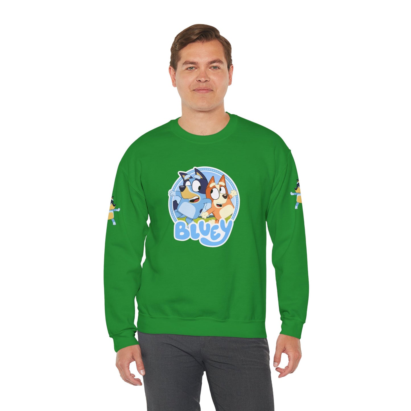 Princess Grace Bluey Friends Unisex Crewneck Sweatshirt Cozy Cartoon Apparel for Kids & Adults