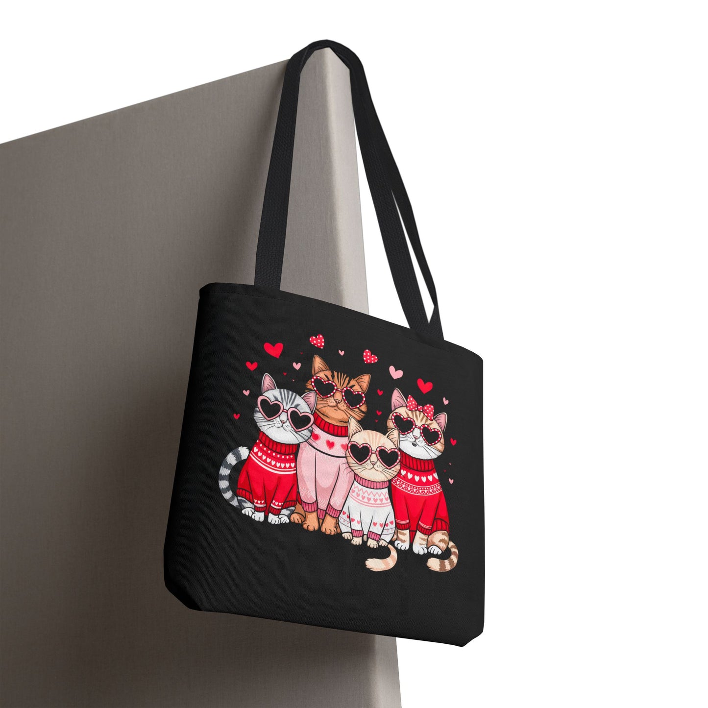 Princess Grace Cute Cat Lovers Tote Bag Valentine's Day Accessories