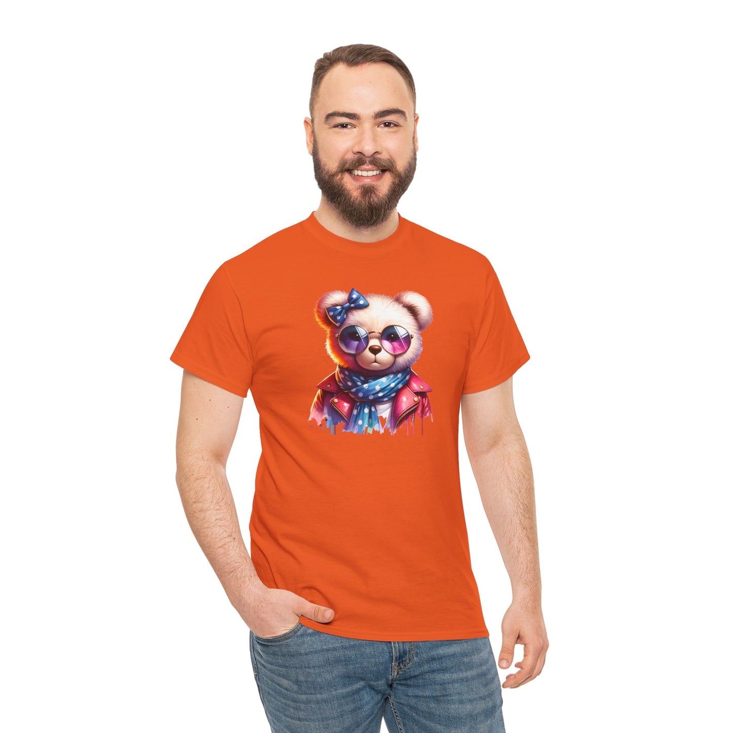 Princess Grace Cool Bear Graphic Unisex Heavy Cotton Tee Stylish & Fun for All