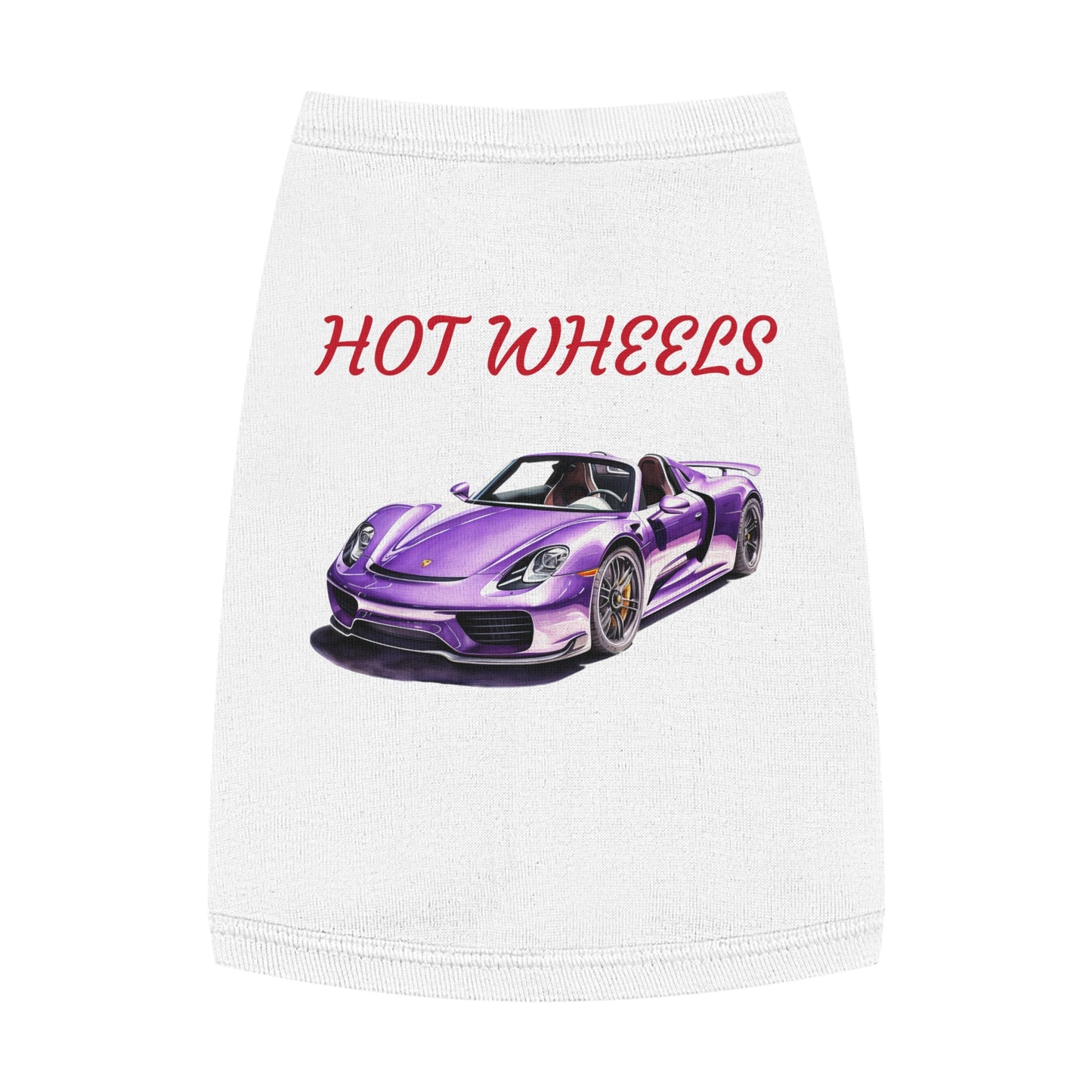 Princess Grace Hot Wheels Pet Tank Top for Car Lovers Stylish & Fun Dog Apparel