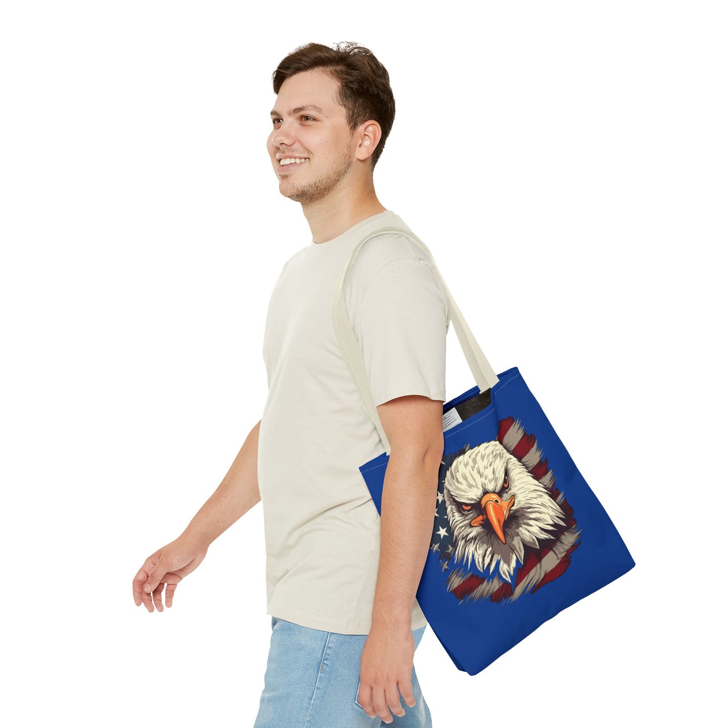 Princess Grace Patriotic Eagle Tote Bag American Flag Design