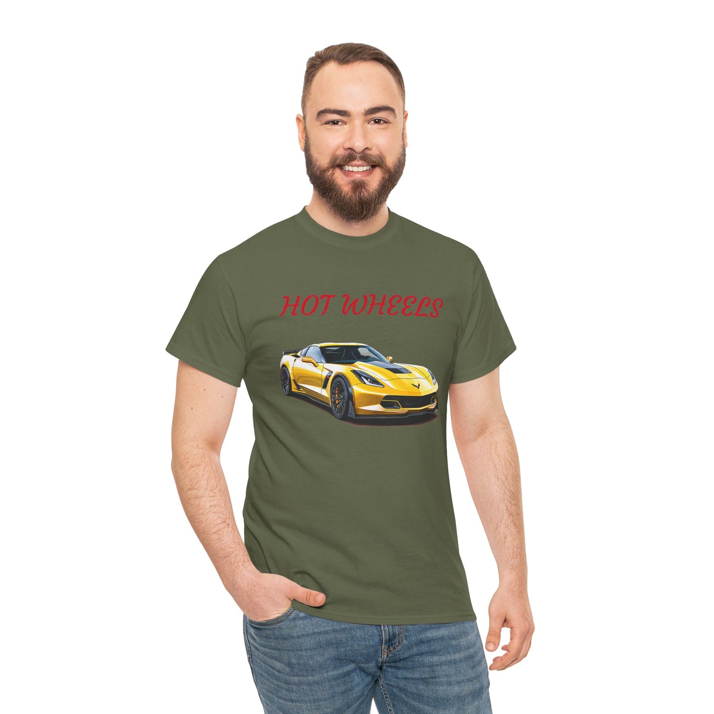 Princess Grace Hot Wheels Unisex Heavy Cotton Tee Sports Car Graphic T-Shirt