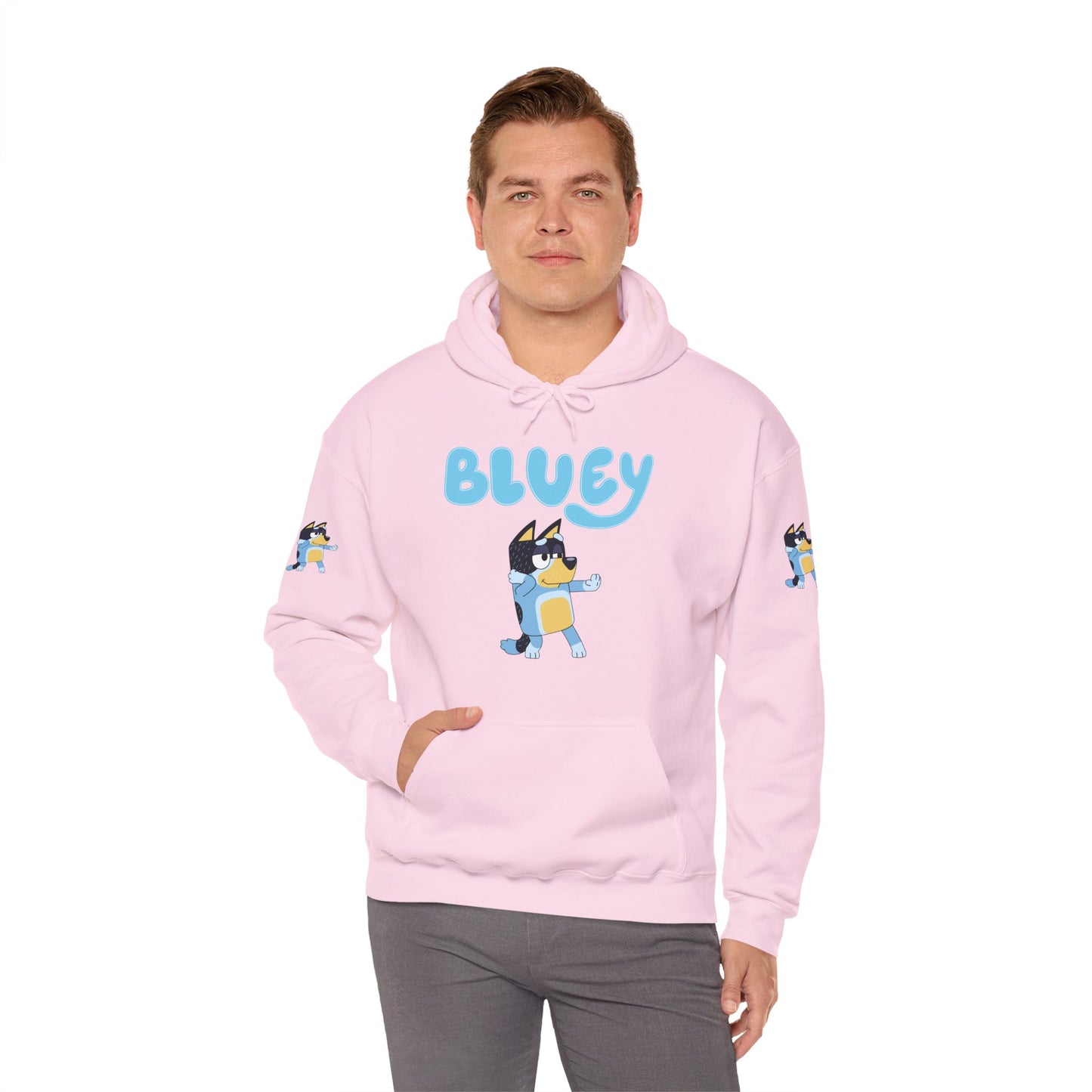 Princess Grace Cute Bluey Hoodie for Kids & Adults Unisex Heavy Blend Sweatshirt with Adorable Character Design
