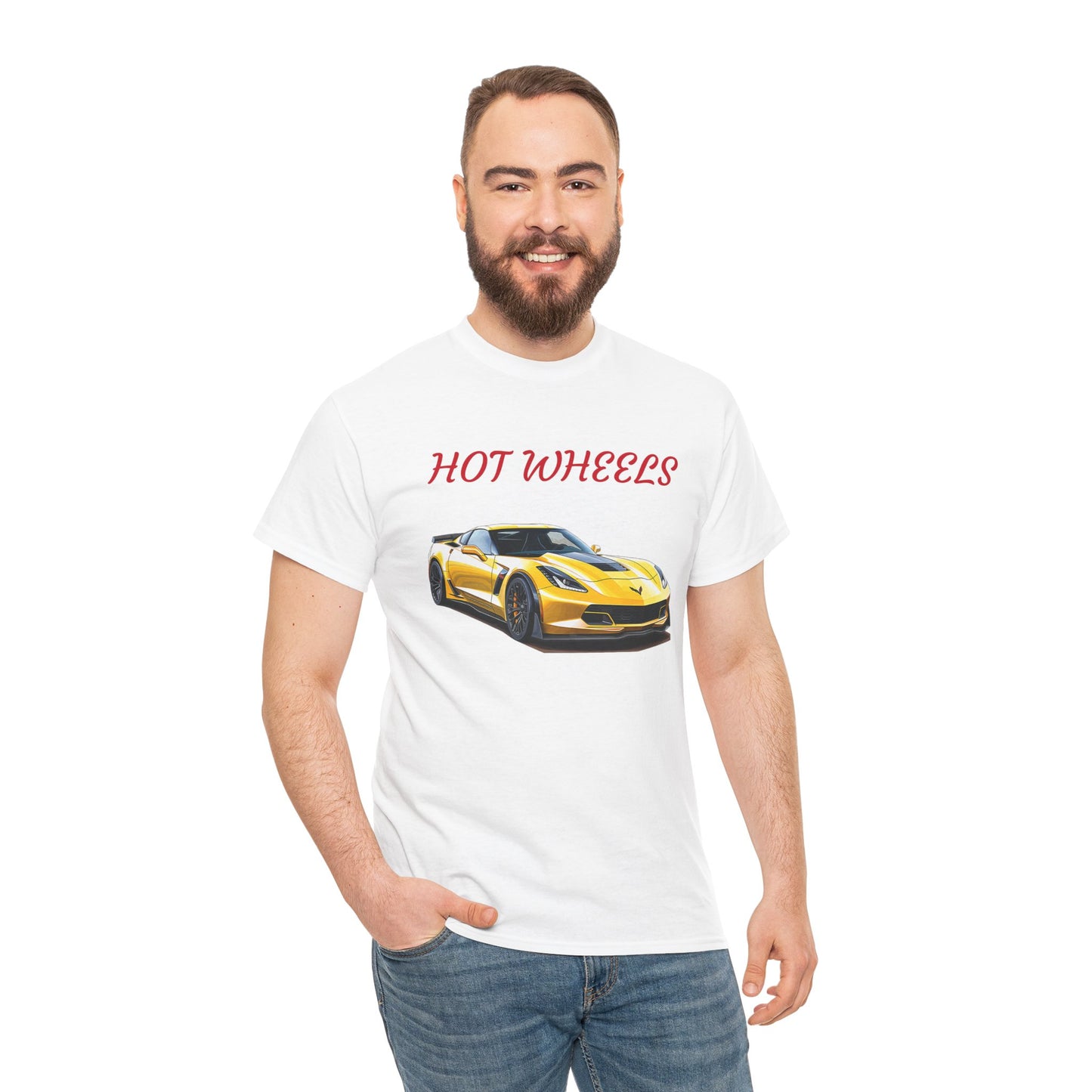 Princess Grace Hot Wheels Unisex Heavy Cotton Tee Sports Car Graphic T-Shirt