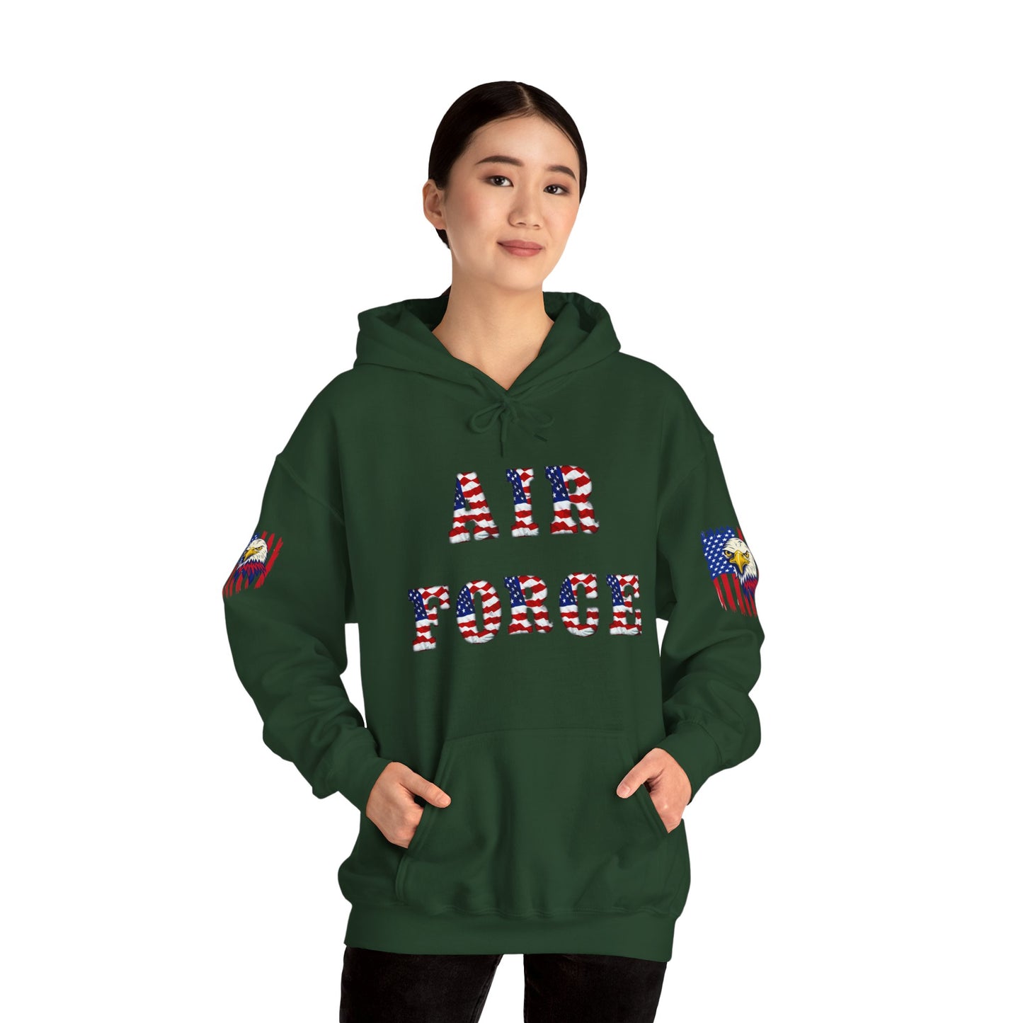 Princess Grace Unisex Air Force Hoodie with Eagle Design