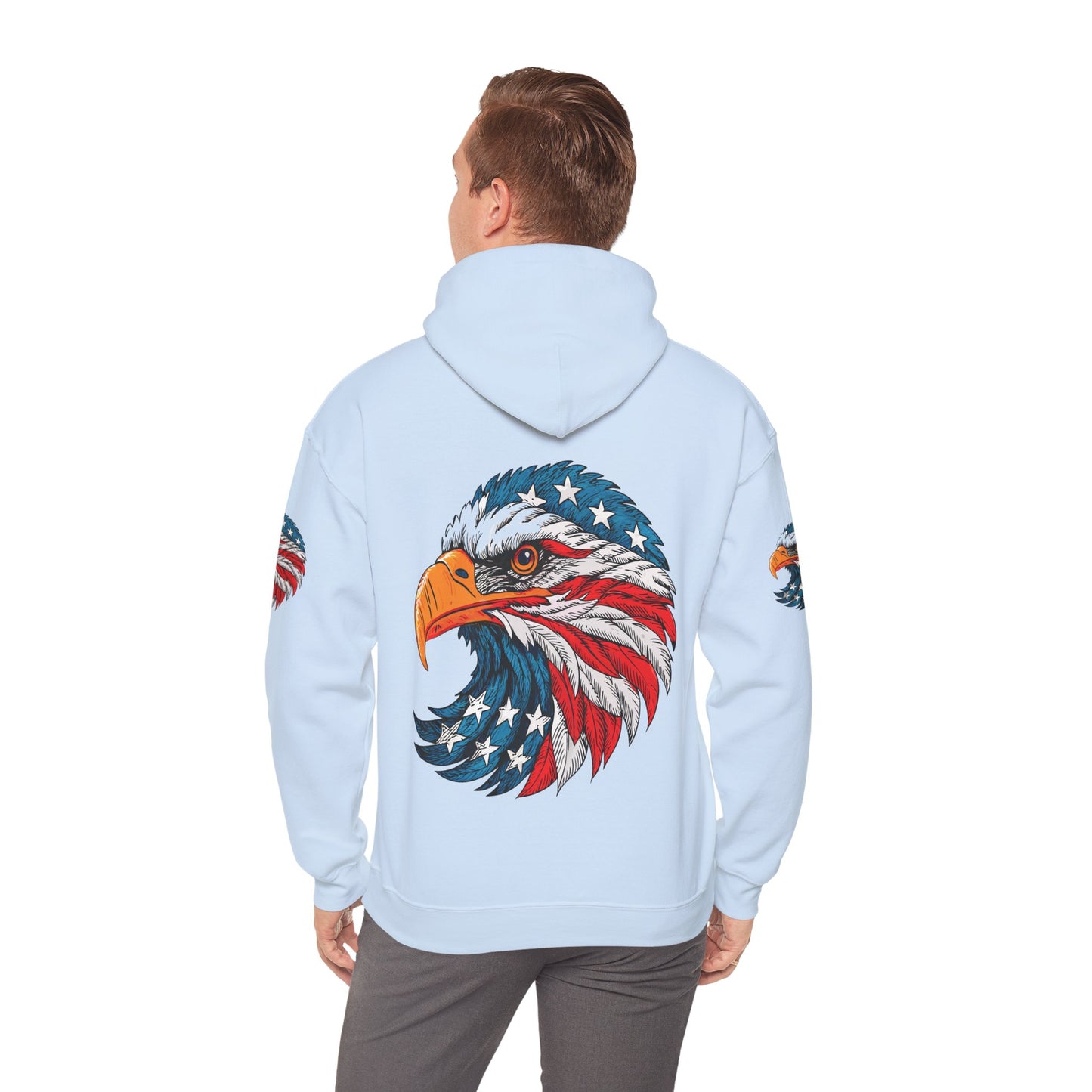 Princess Grace Patriotic Eagle Hoodie Unisex Heavy Blend Sweatshirt