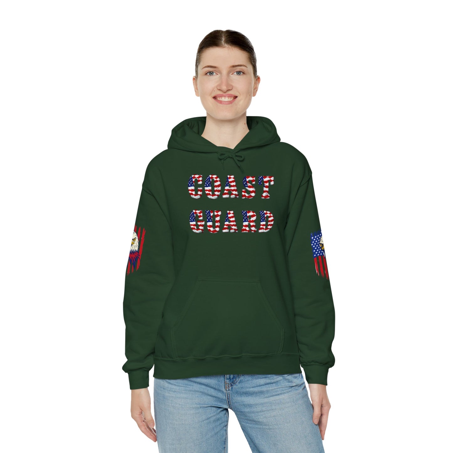 Princess Grace Patriotic Coast Guard Sweatshirt Unisex Heavy Blend Hoodie
