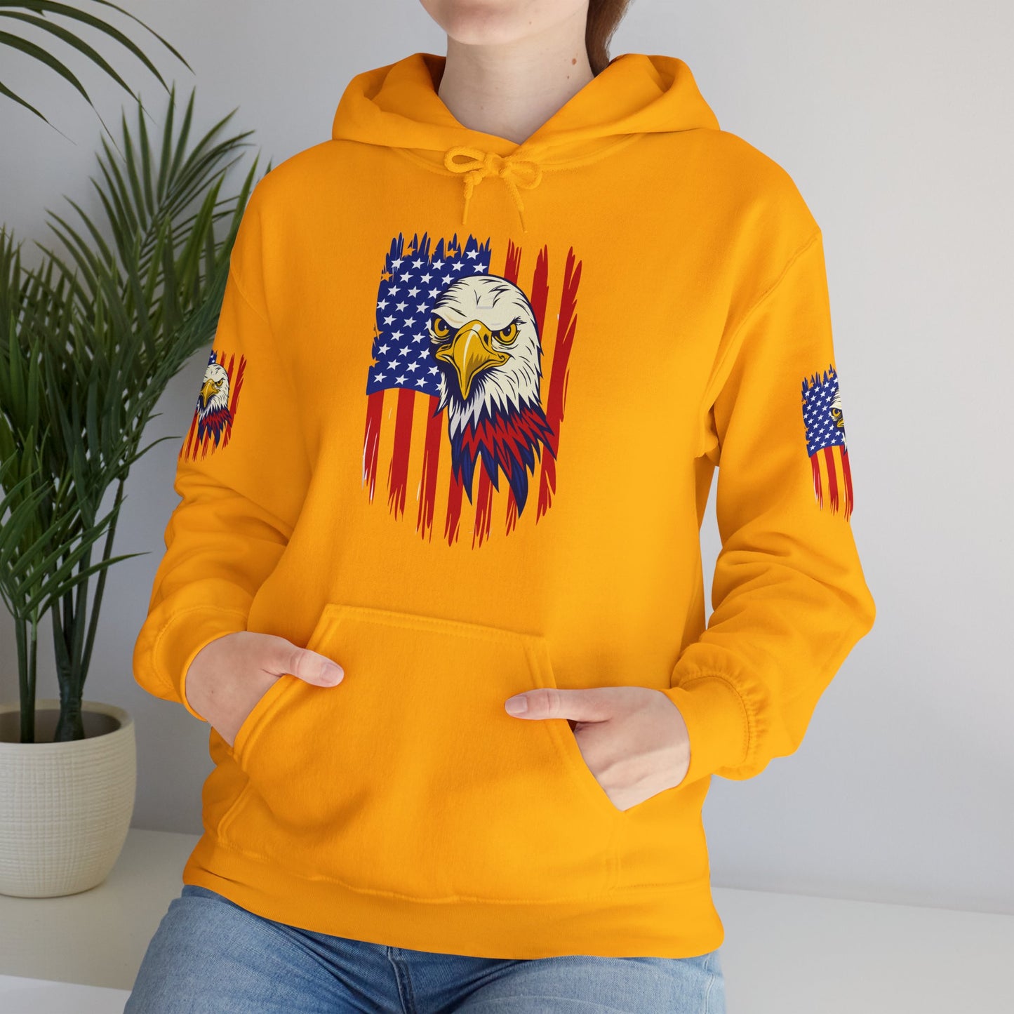 Princess Grace Patriotic Eagle Unisex Heavy Blend Hoodie